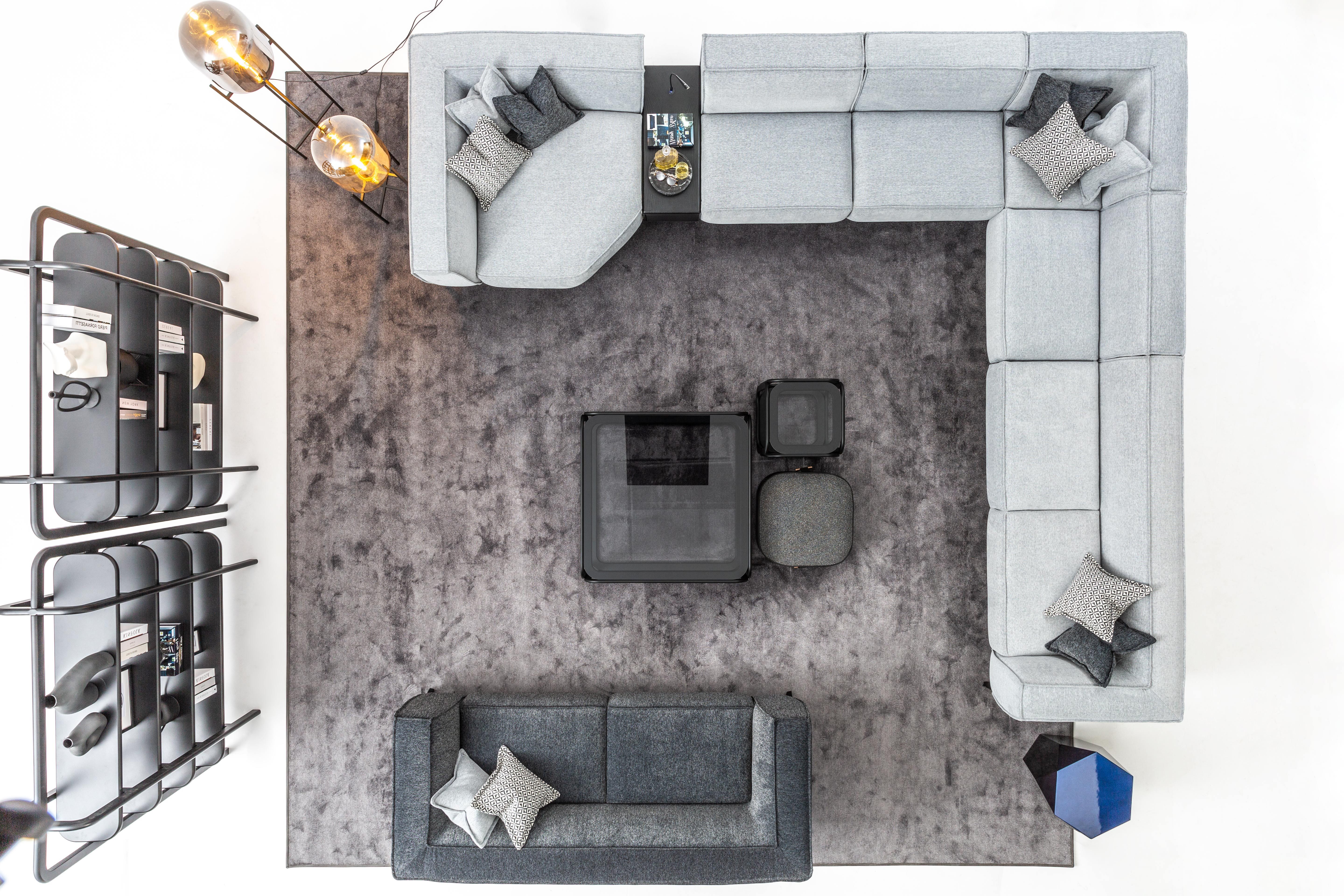 Xlmoebel Wohnlandschaft Modernes U-Form Sofa in elegantem Design für gemütliche Wohnzimmer, Hergestellt in Europa