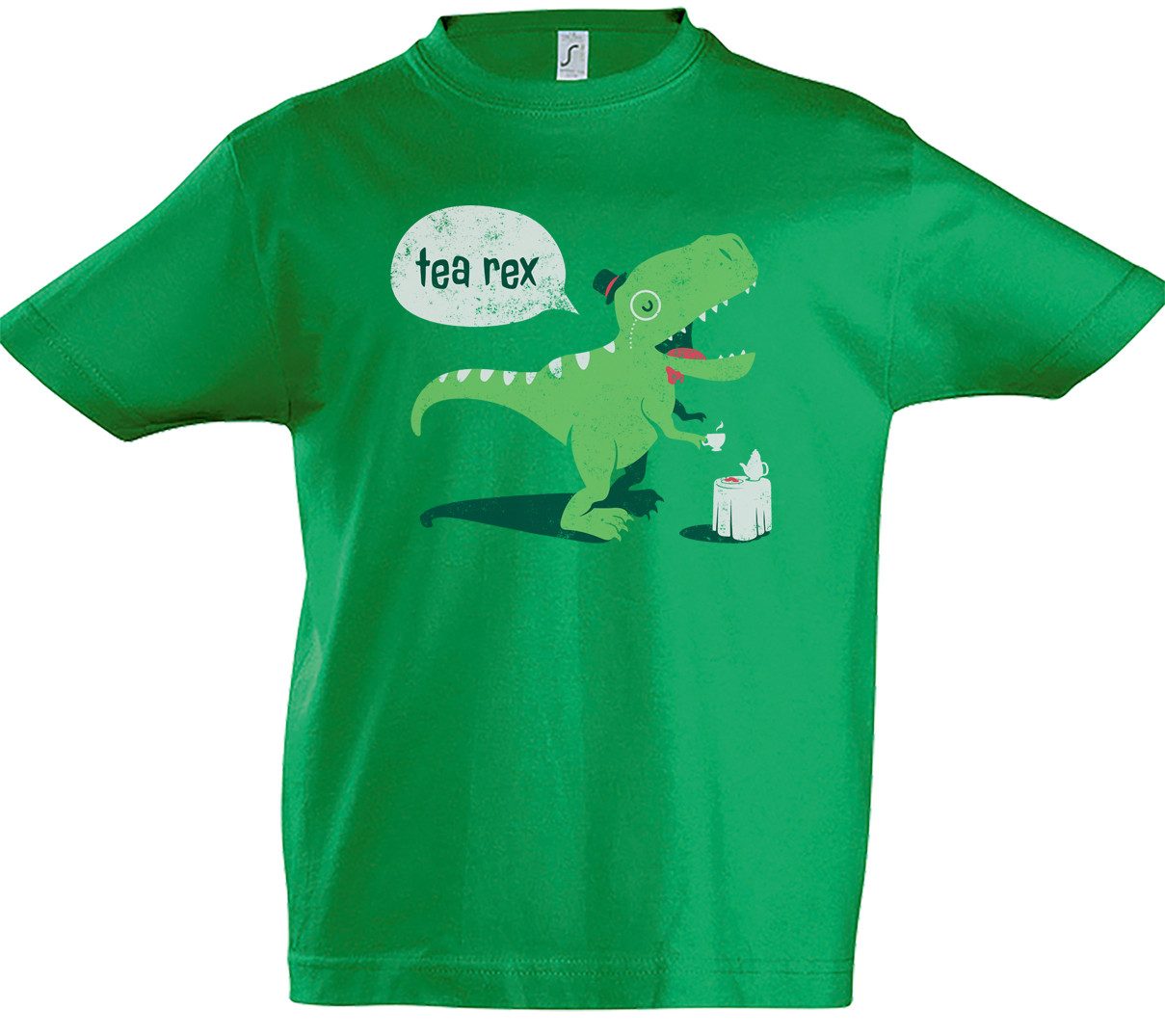 Print-Shirt Tea-Rex III Kinder T-Shirt Tyrannosaurus Tea Tee Rex T-Rex Dinosaurier