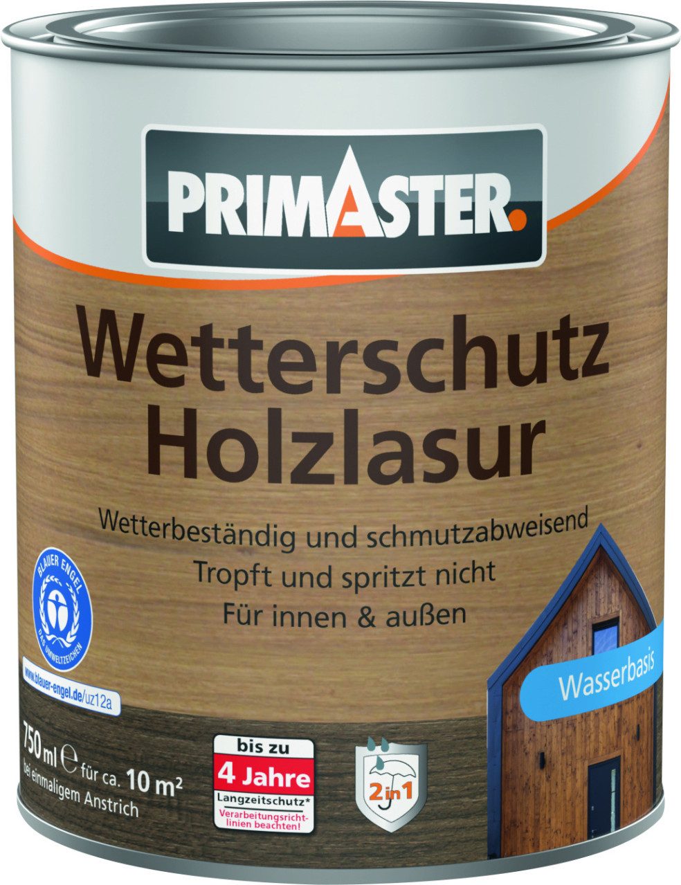 Primaster Wetterschutzfarbe Primaster Wetterschutz-Holzlasur 750 ml farblos