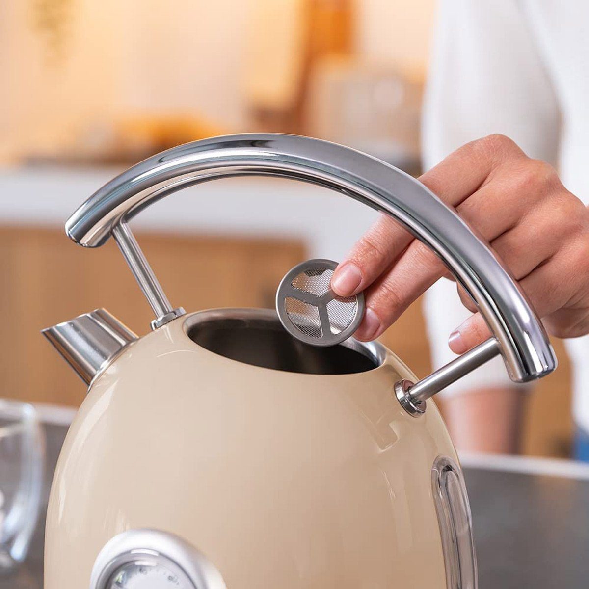 Cecotec Wasserkocher ‎01485 Retro Design, 2200 W