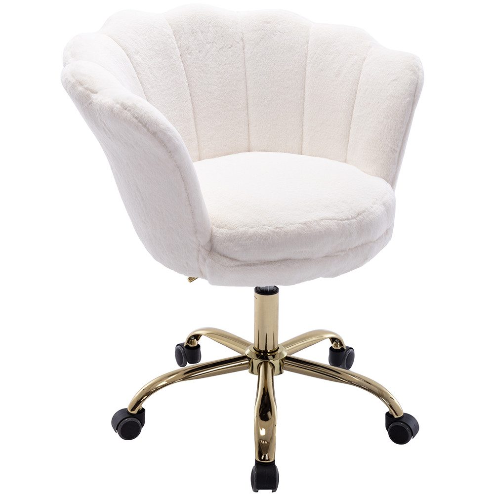 WAHSON OFFICE CHAIRS Loungesessel Bürostuhl Kunstfell Drehstuhl mit Rollen günstig online kaufen