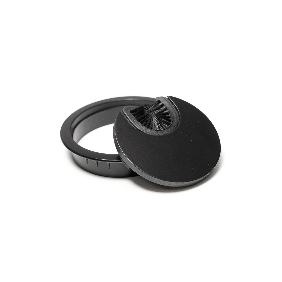 sossai® Kabelführung Metall Kabeldurchlass Ø60/Ø80mm in Schwarz (2-St)