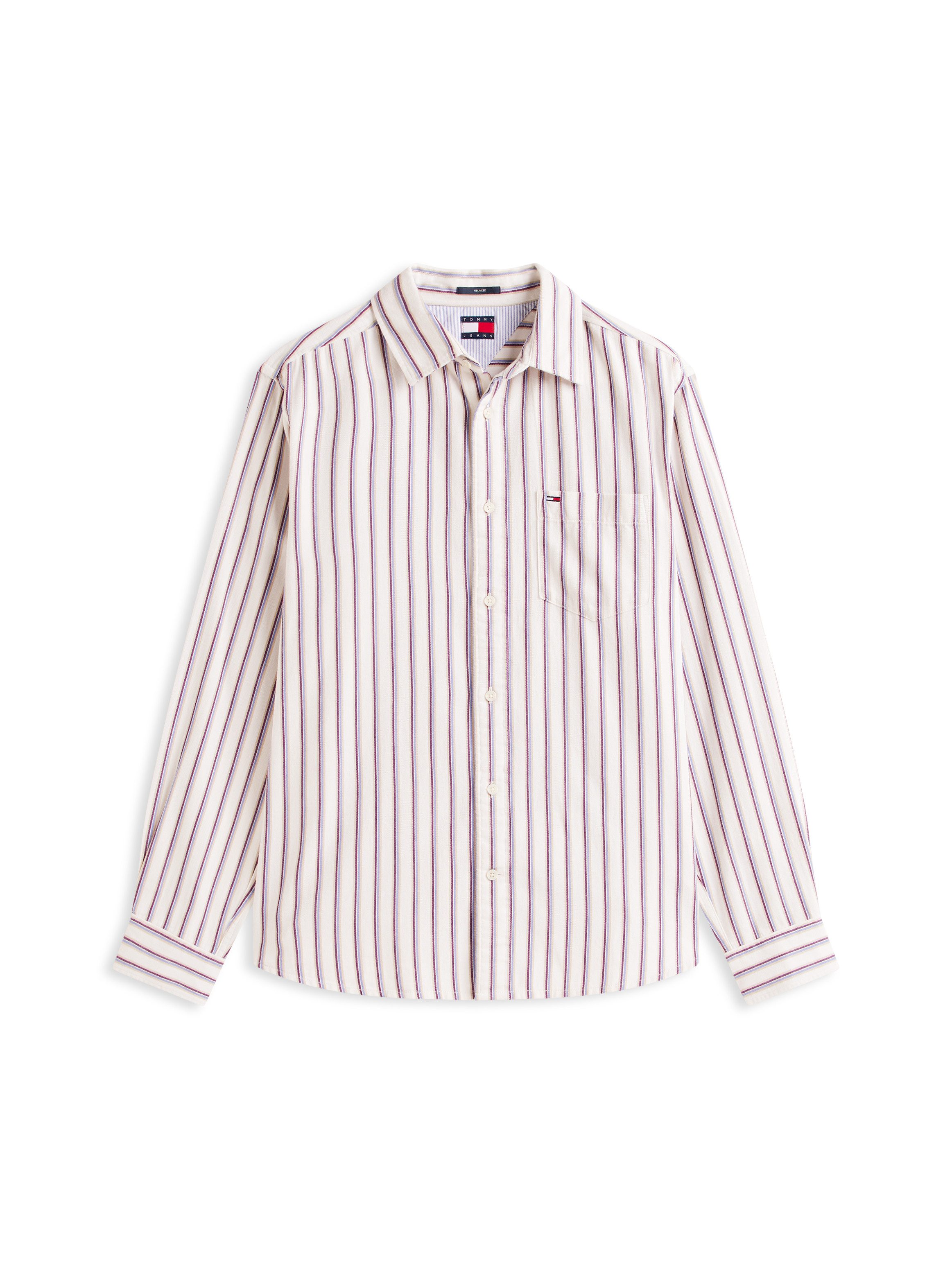 Tommy Jeans Langarmhemd TJM STRIPE TWILL gestreift, relaxed fit – Bild 4 von 5