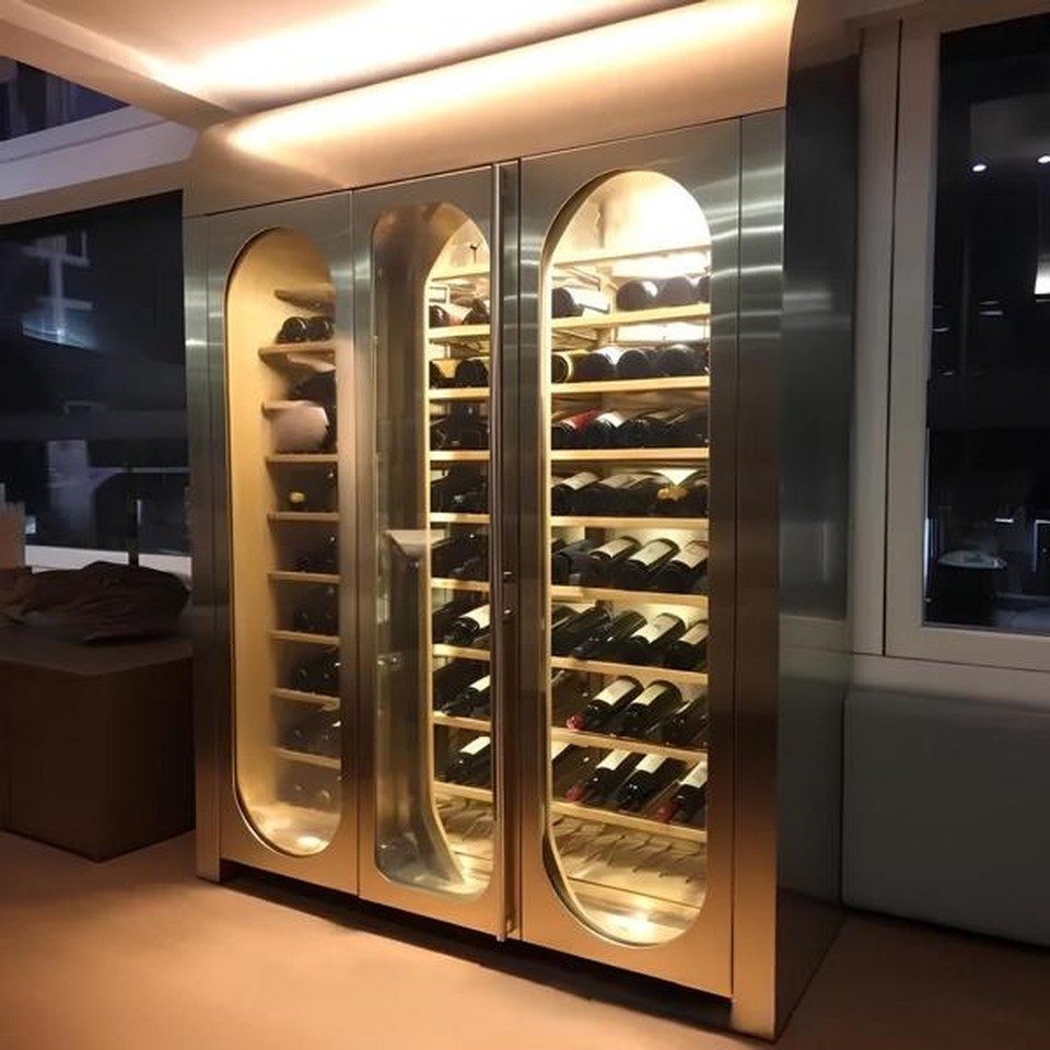 Xlmoebel Weinschrank Weinkühlschrank Weinschrank Weinarchiv Flaschenregal Made in Europa
