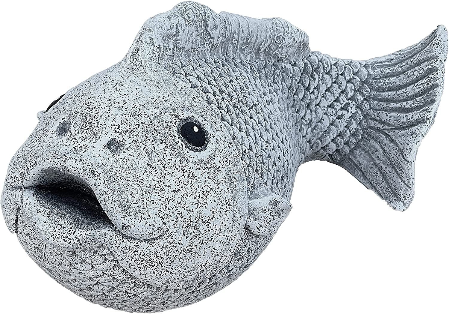 Stone and Style Gartenfigur Frostfeste Steinfigur Karpfen Kunibert