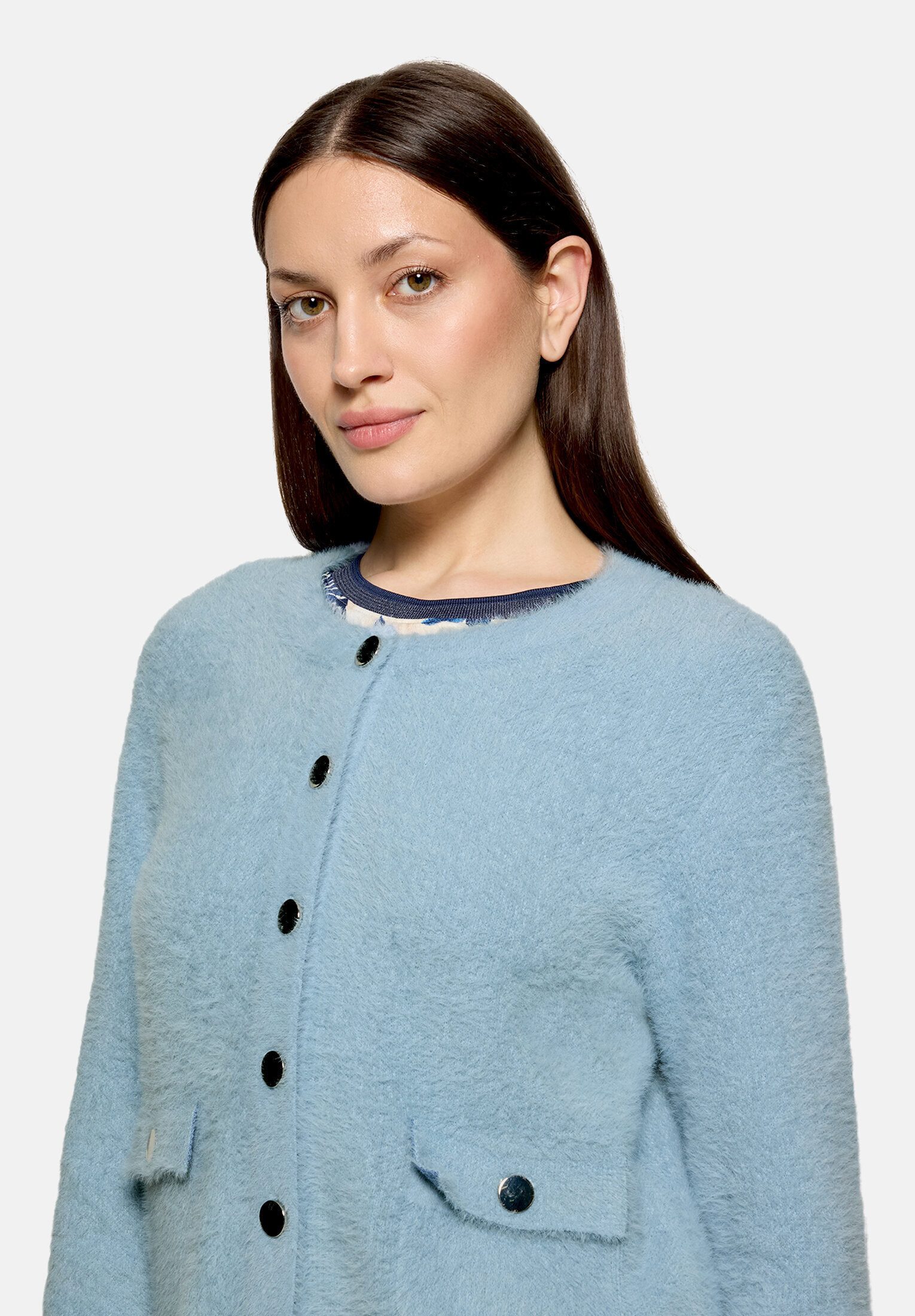 Betty Barclay Strickjacke Damen mit aufgesetzten Taschen (1-tlg)