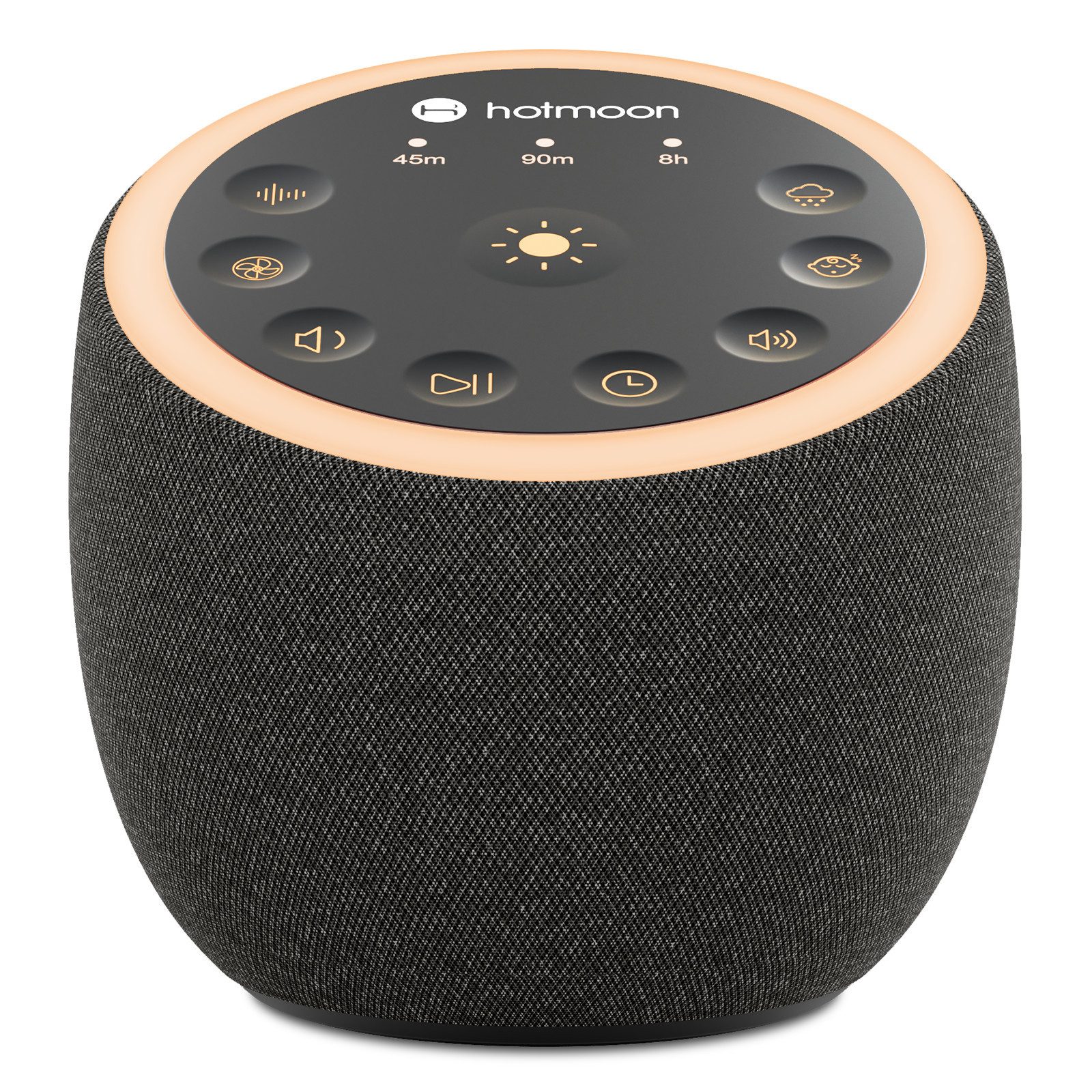 Novostella Einschlafhilfe White Noise Machine Babys Erwachsene Durchschlafhilfe Kopfhörer (Berührungssteuerung, Gebaut in 40 Entspannende Geräusche, weiß grün braun Rauschen, natürliche Geräusche, Fan Geräusche, Doppelte Lautsprecher, 40 Klänge, Nachtlich