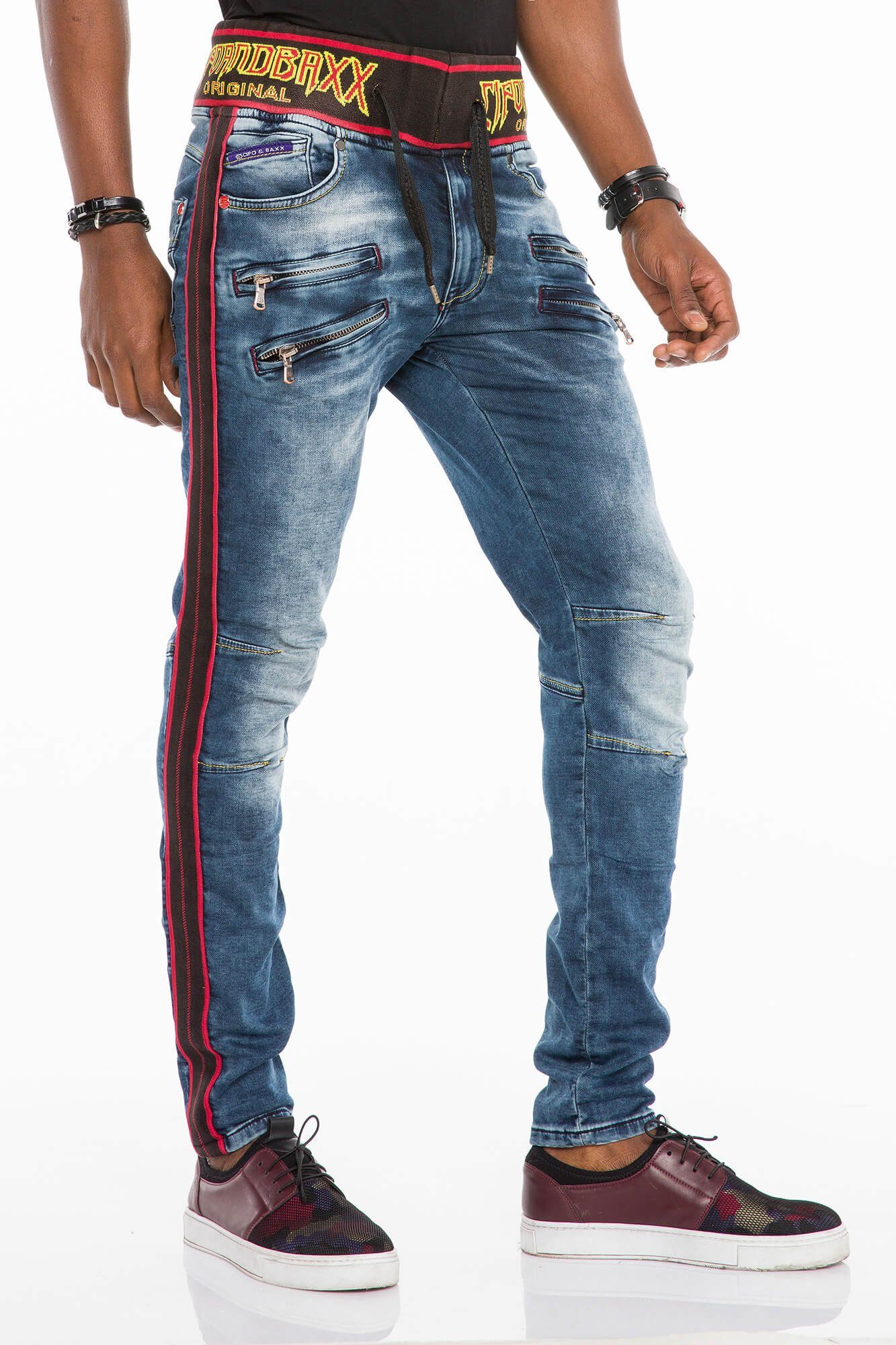 Cipo & Slim Baxx Kordelbund in mit Fit Bequeme Jeans