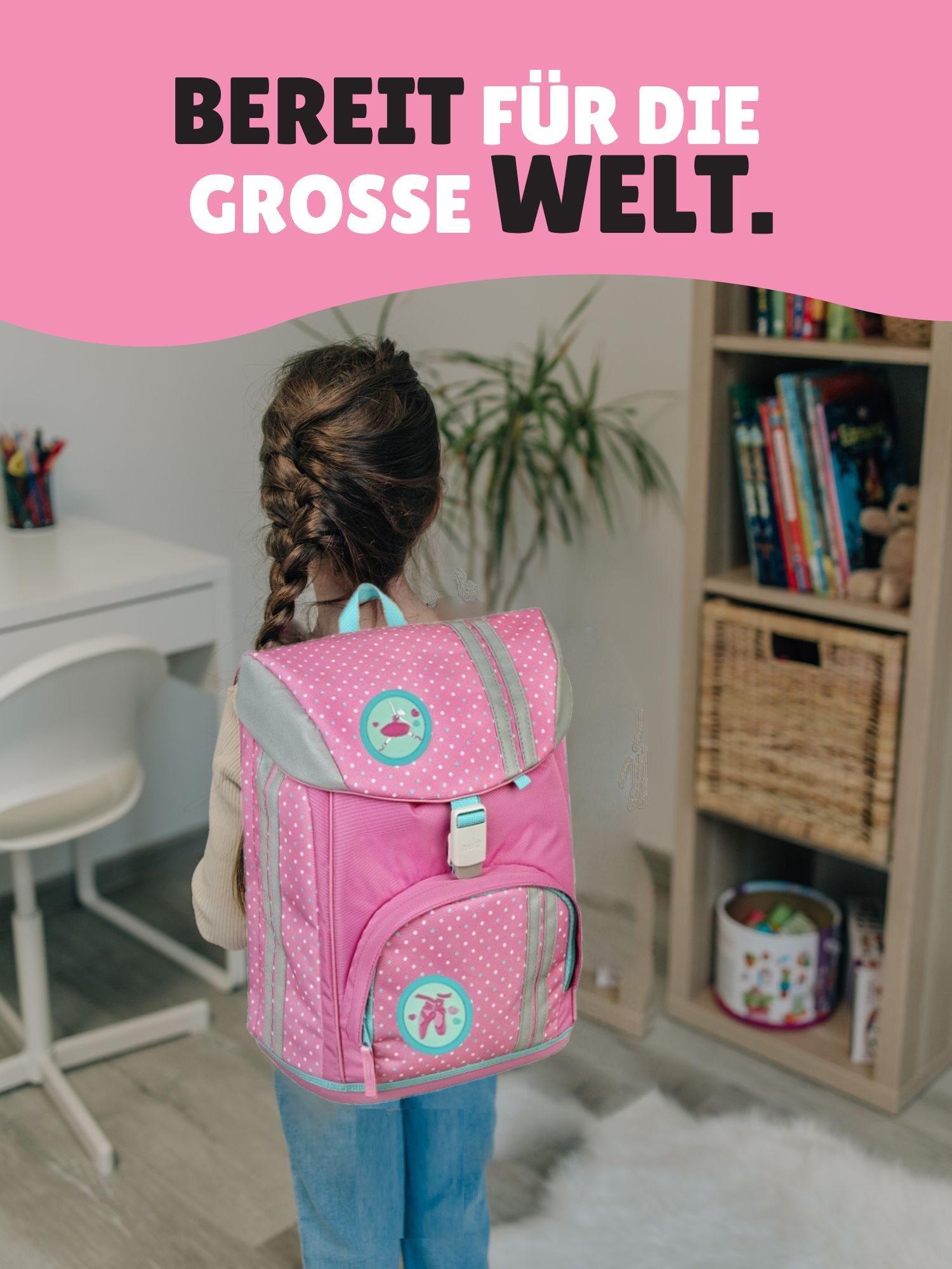 Scooli Schulrucksack rosa Schulranzen mit Motiv Kletties Ballerina, Fairy Fee, ab 1. Klasse (Spar-Set, 10-tlg., inkl. Federmäppchen, Sporttasche und Schultüte Schmetterlinge), höhenverstellbar, mit Brust- & Hüftgurt, 980 Gramm leicht