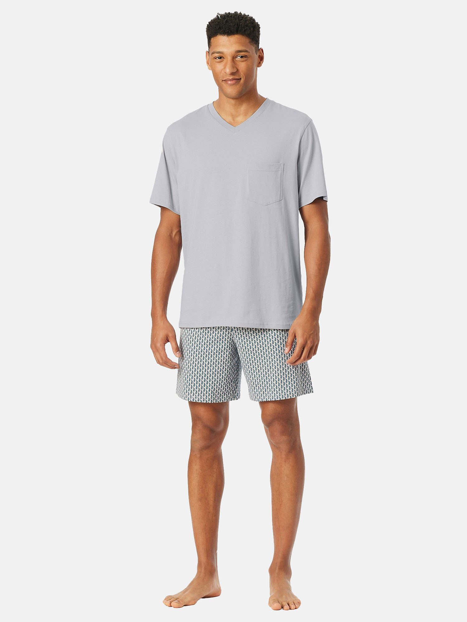 Schiesser Pyjama Comfort Essentials (2 tlg) schlafanzug schlafmode bequem