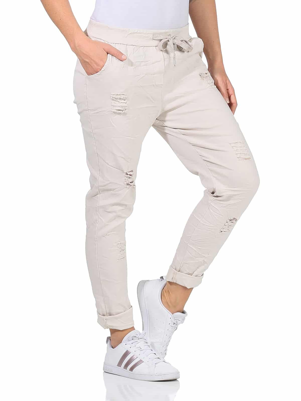 OriginalYou Chinohose 8329 Sommerliche Damenhose mit Kordelzug Chino Hose i günstig online kaufen