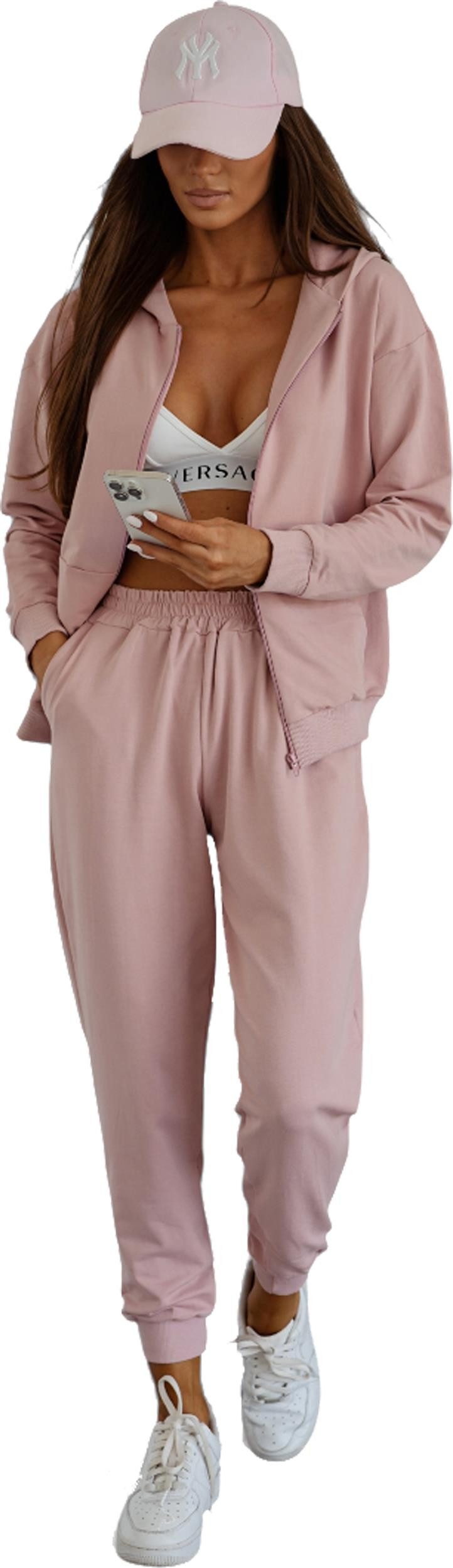 Jogginganzug Damen Jogginganzug Hoodie & Hose, Made in EU, S - XL
