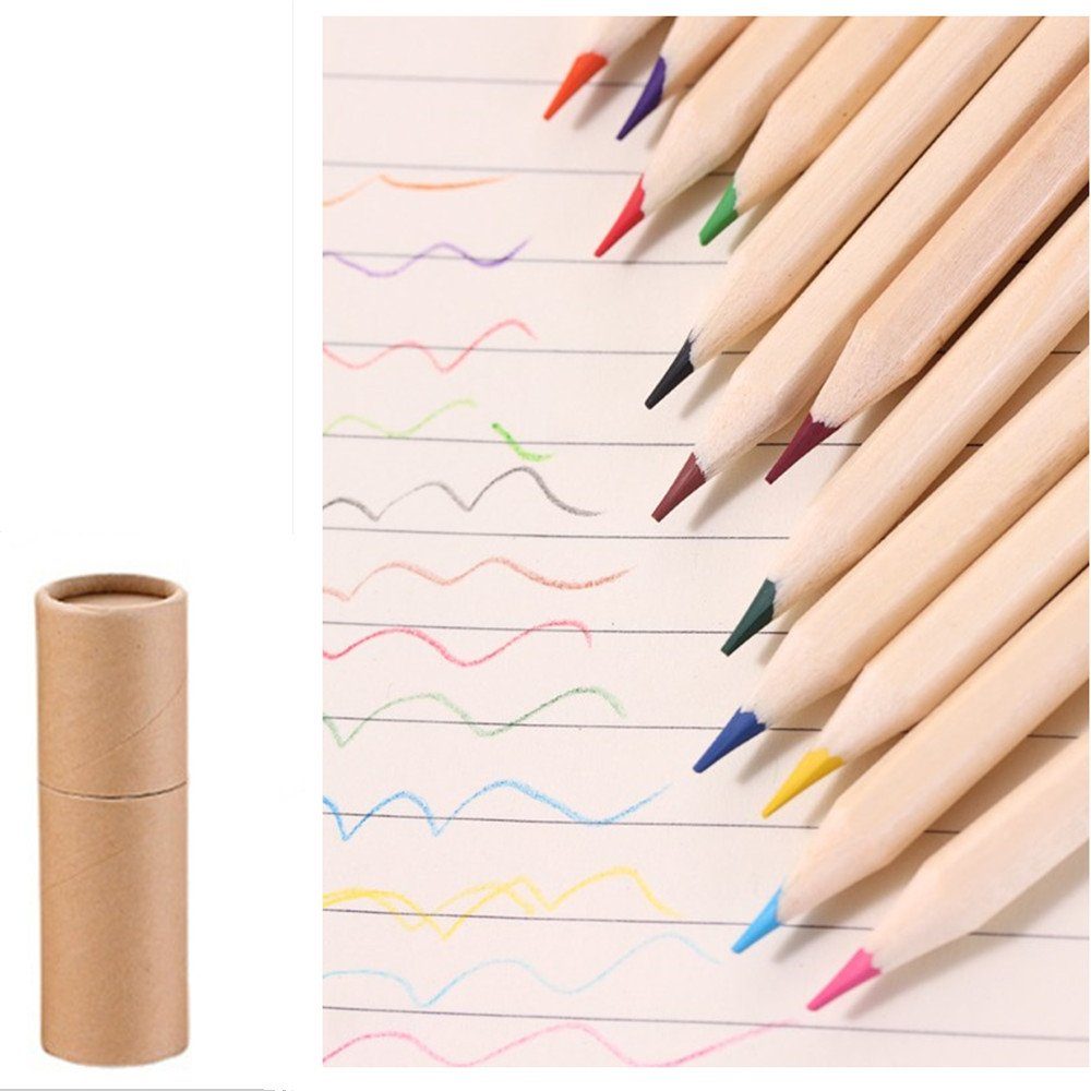 XDeer Buntstift 12 Buntstifte,Niedliche für Erwachsene Kinder, Kindergeburtstage, Gastgeschenke