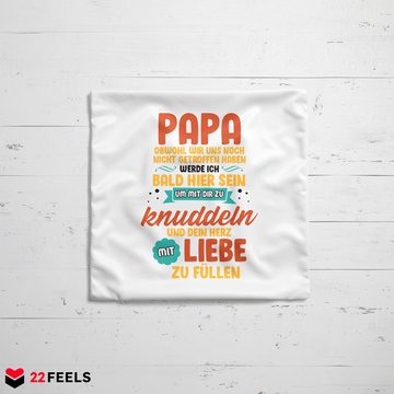 22Feels Dekokissen Du Wirst Papa Schwangerschaft Geschenk Männer Werdender Papa Dad To Be, Deko mit Persönlichkeit