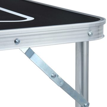 vidaXL Spieltisch Klappbarer Bier-Pong-Tisch 240 cm Schwarz
