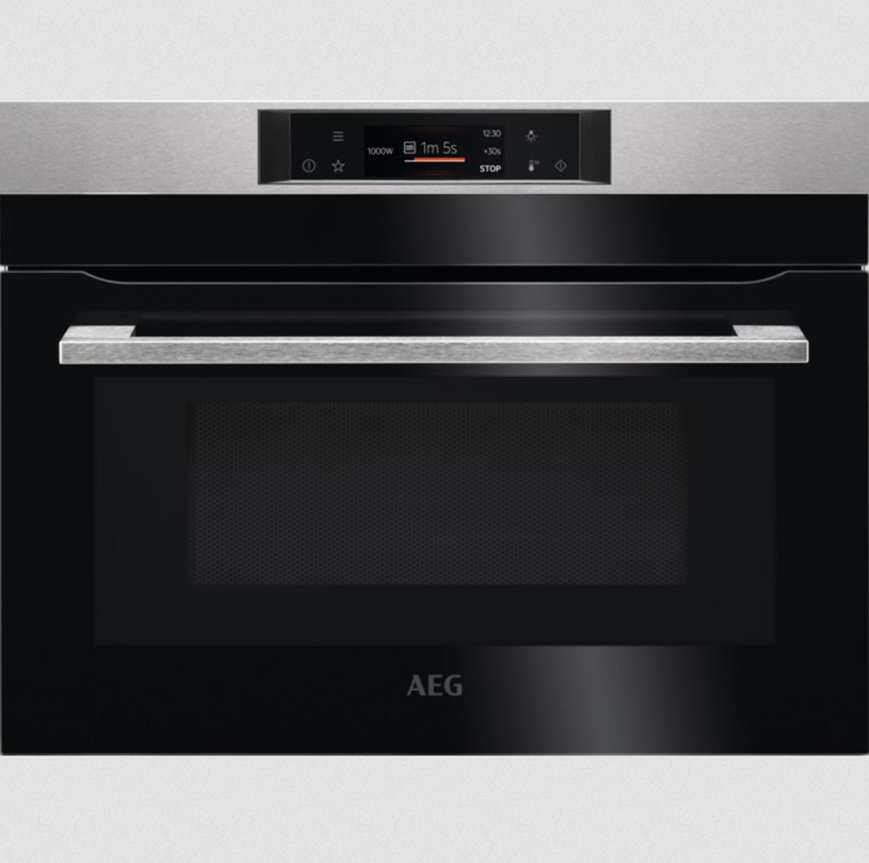 AEG Minibackofen KMK761080M, Grill-Funktion, Schnellaufheizung