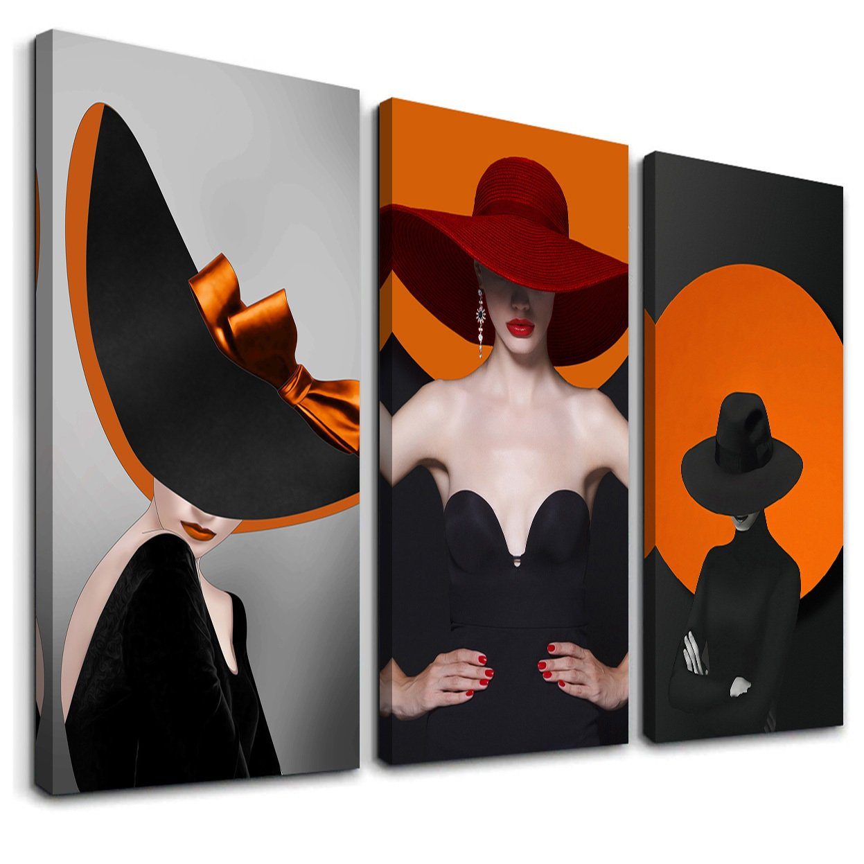 Visario Leinwandbild 3-teiliges Wandbild von Visario, günstig online kaufen