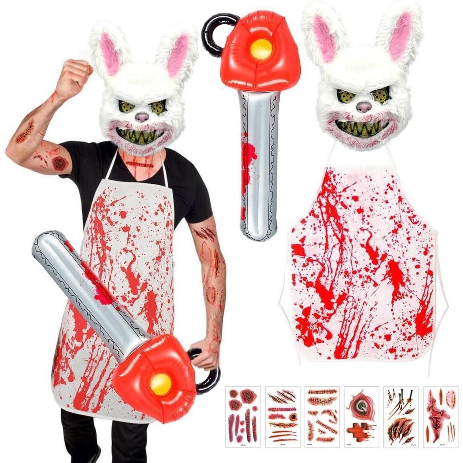 LuxusKollektion Monster-Kostüm Horror-Kaninchen Kostüm Halloween Erwachsene Teenager