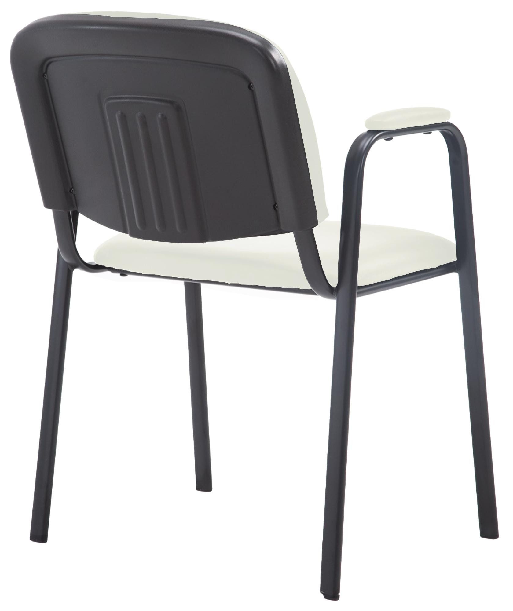 furnicato Besucherstuhl Stapelstuhl Ken Pro 79x53x55 cm creme (1 St)