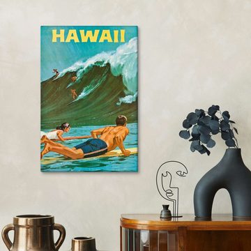 Posterlounge Leinwandbild Chas Allen, Hawaii, Vintage Illustration
