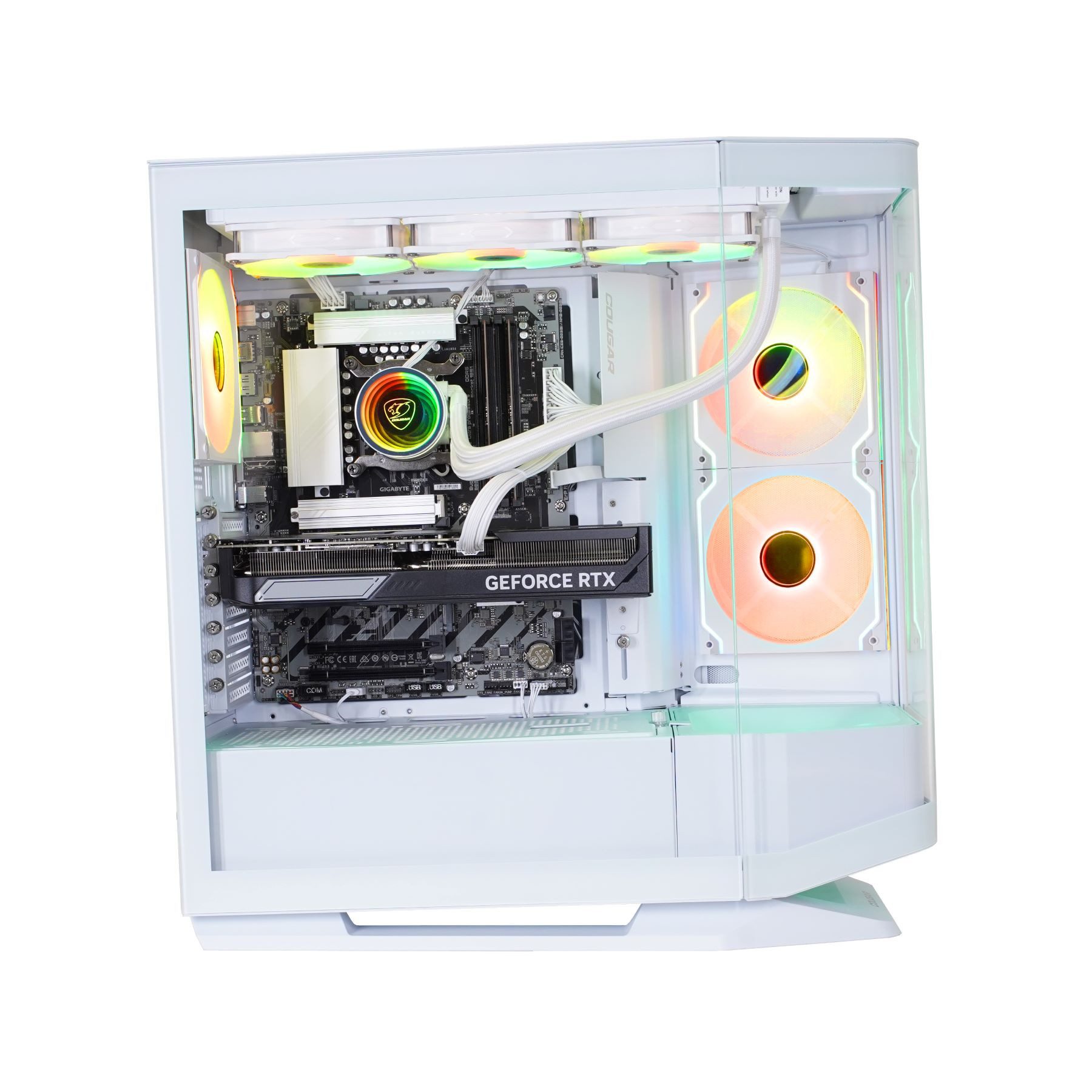 Cougar FV270 WT 7500 Intel Core Ultra 7 265KF RTX 5070Ti 32GB DDR5 1TB SSD Gaming-PC (Intel Core Ultra 7 265KF, RTX 5070Ti, 32 GB RAM, 1000 GB SSD, Wasserkühlun – Bild 2 von 5
