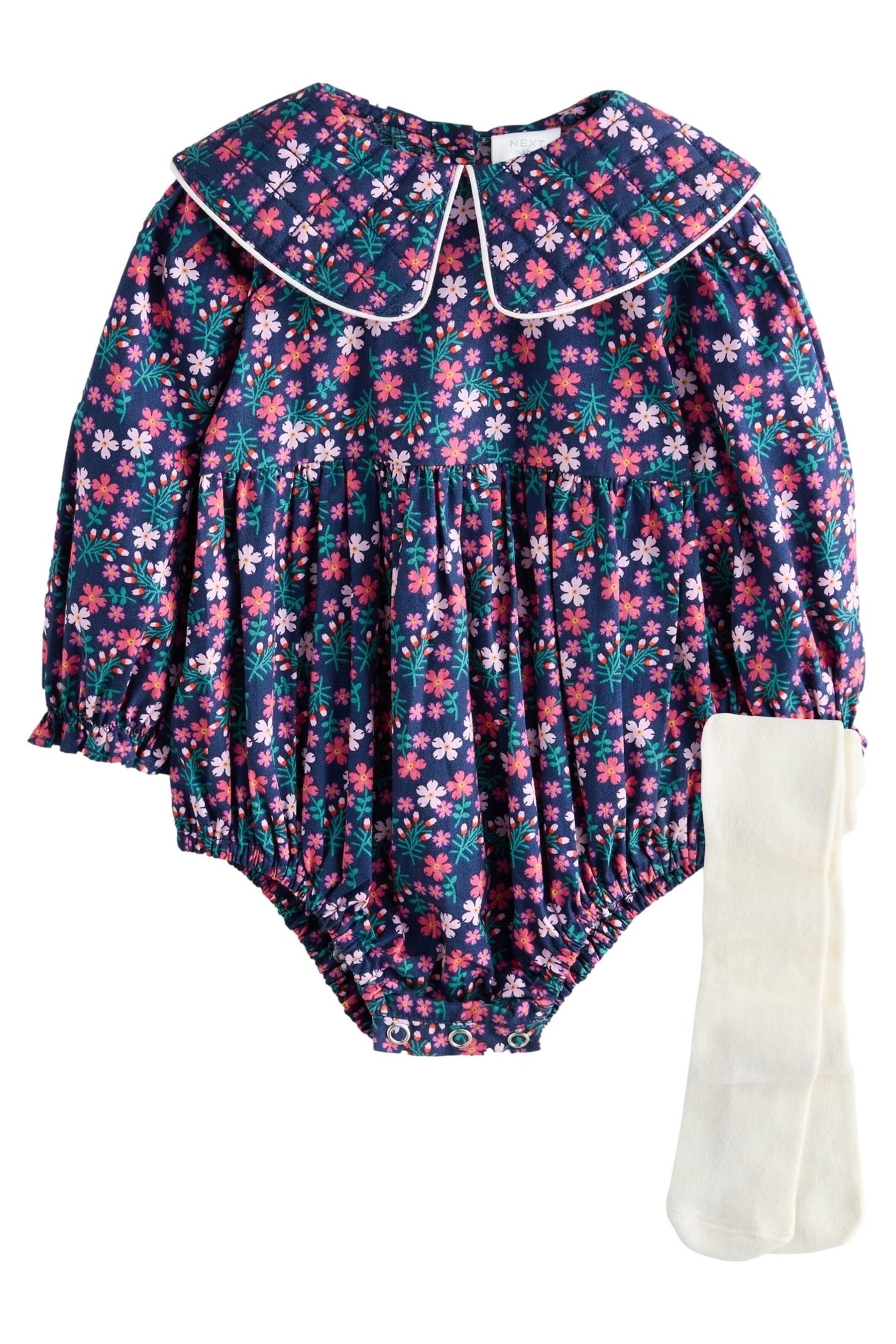 Next Strampler Baby Pluderhose Strampler mit Strumpfhose (2-tlg)