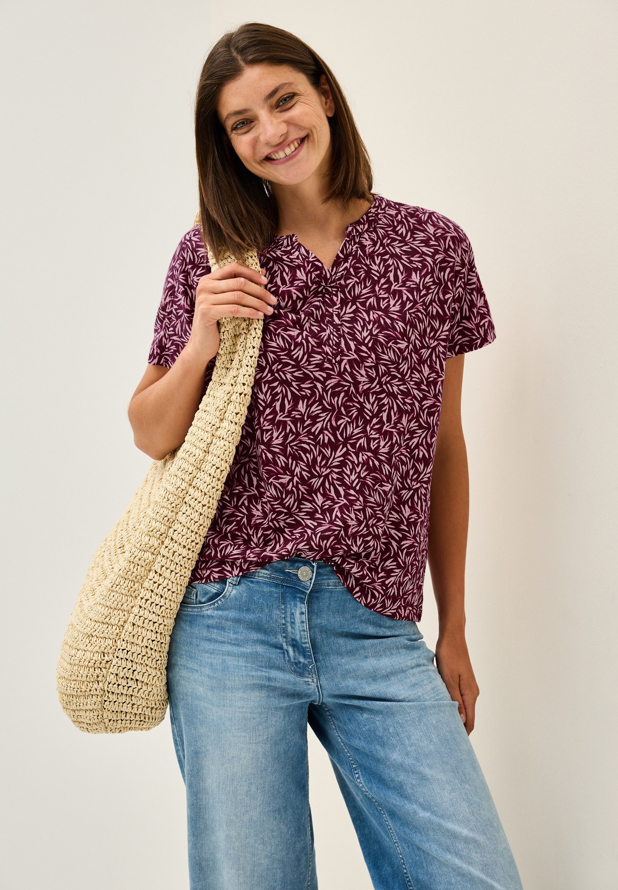 CECIL T-Shirt mit Minimal Print und günstig online kaufen