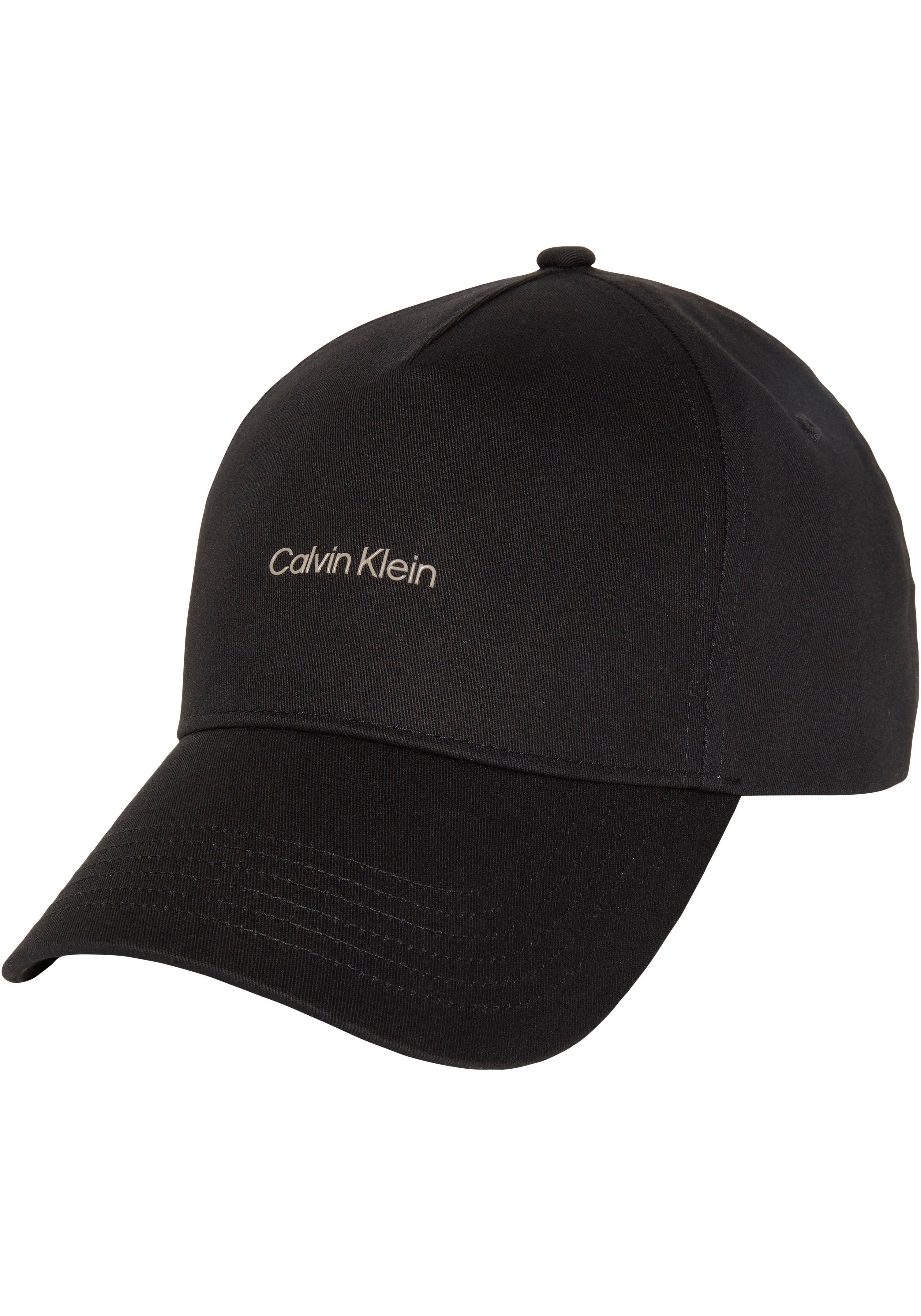Calvin Klein Baseball Cap COTTON TWILL W/ HW CAP Größenverstellbar mit festem Schirm