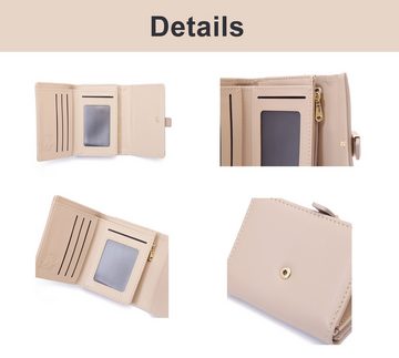 Coonoor Brieftasche Geldbörse Geldbörse Damen, Portemonnaie Damen klein im Kurzformat, RFID Schutz, Portemonnaie mit 5 Fächern
