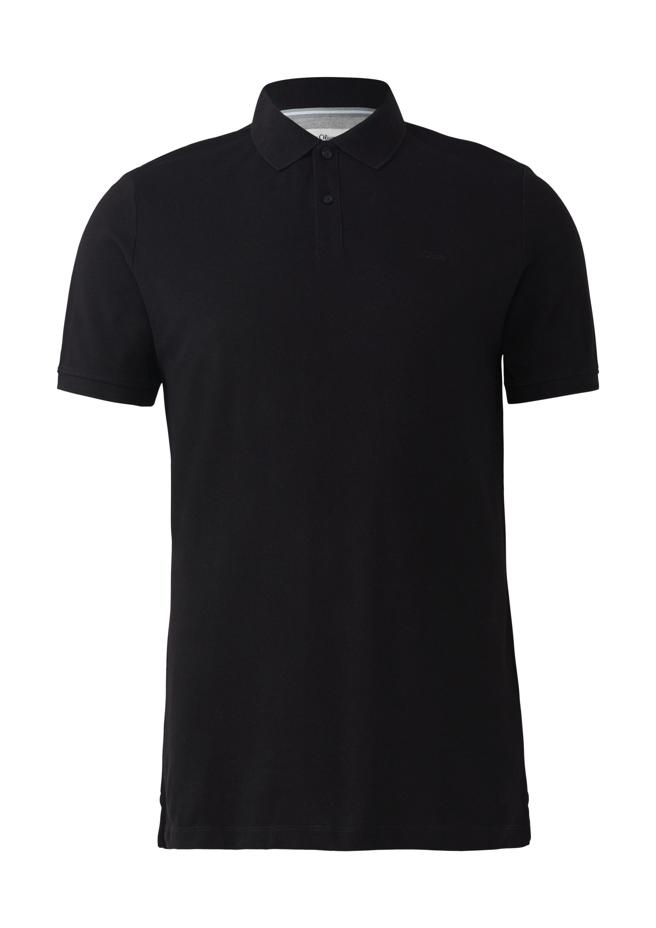 s.Oliver Kurzarmshirt Polo-Shirt Poloshirt aus Baumwollpiqué günstig online kaufen