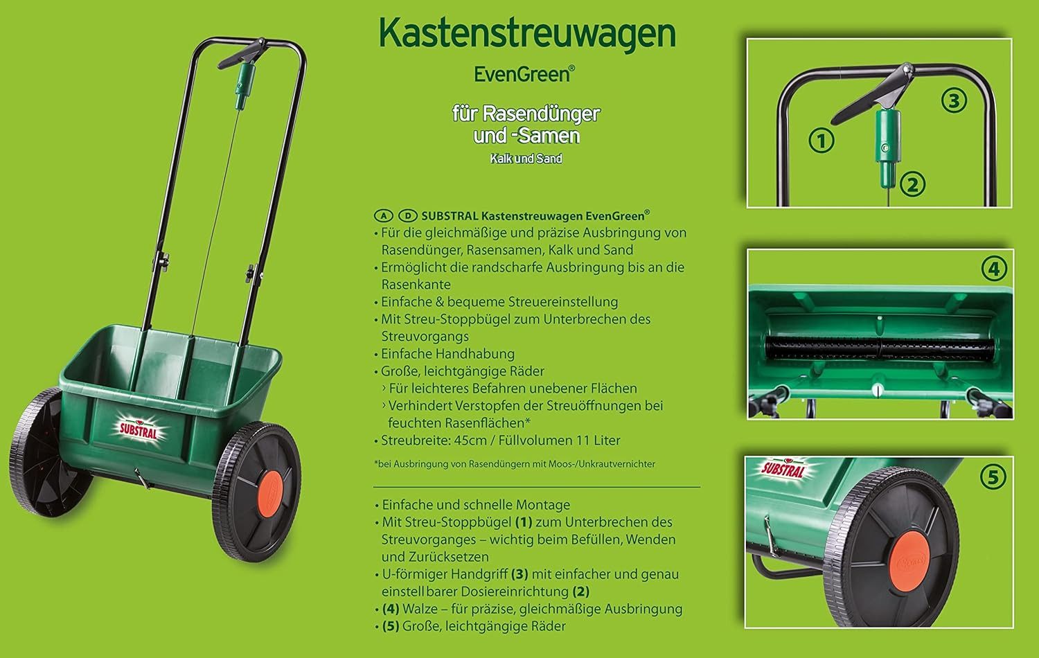 Substral Streuwagen Substral EvenGreen Universal-Kastenstreuwagen