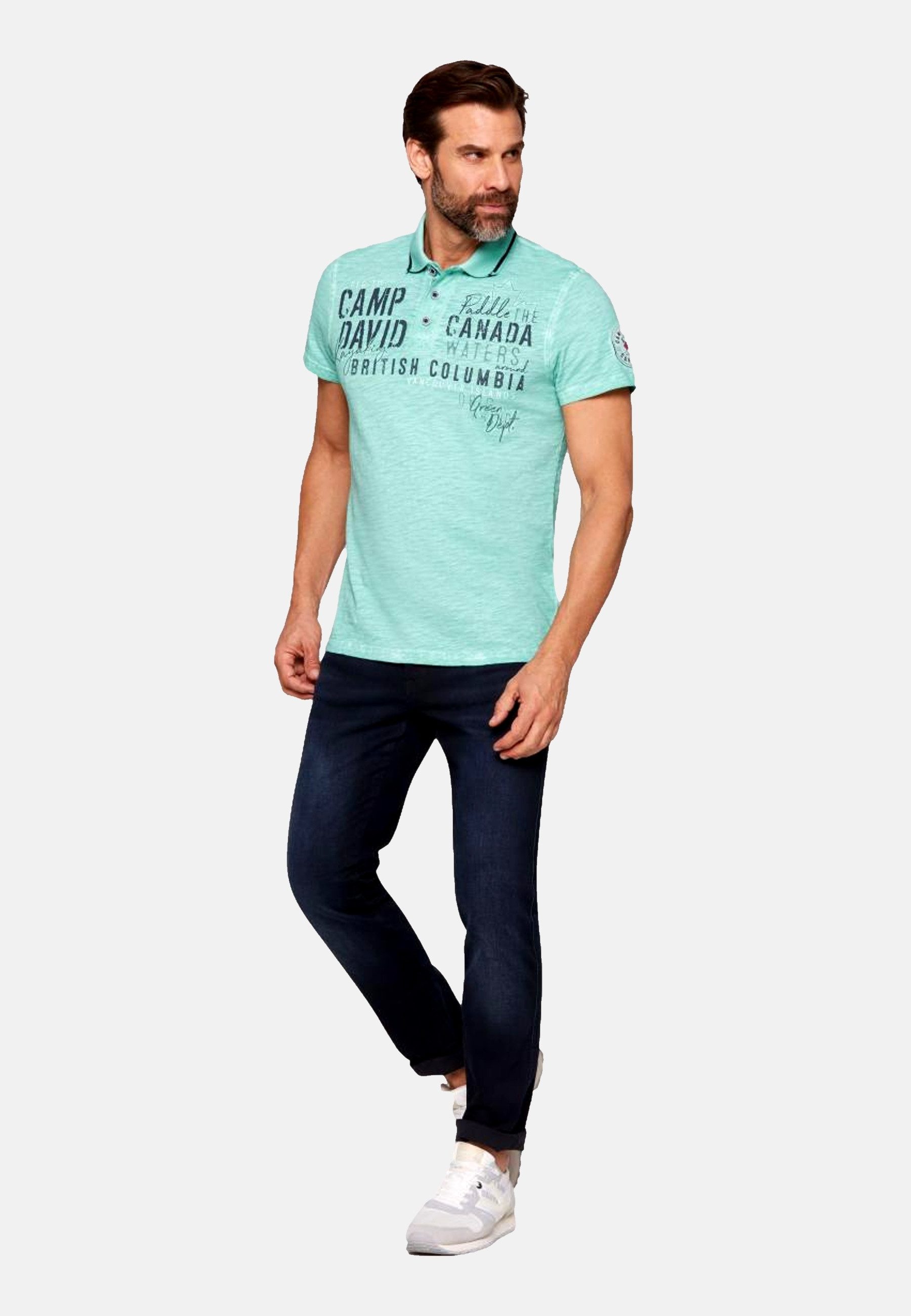 CAMP DAVID Poloshirt Poloshirt Kurzarmshirt (1-tlg., günstig online kaufen
