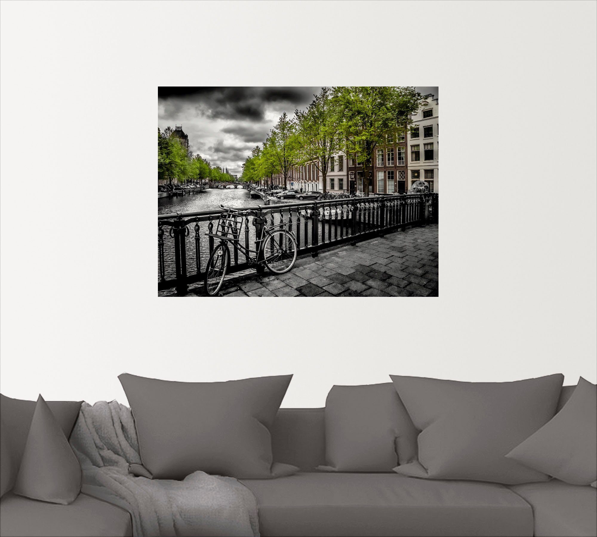 Artland Wandbild Amsterdam Keizergracht oder (1 als Niederlande Größen II, St), Leinwandbild, Wandaufkleber Alubild, Poster in versch