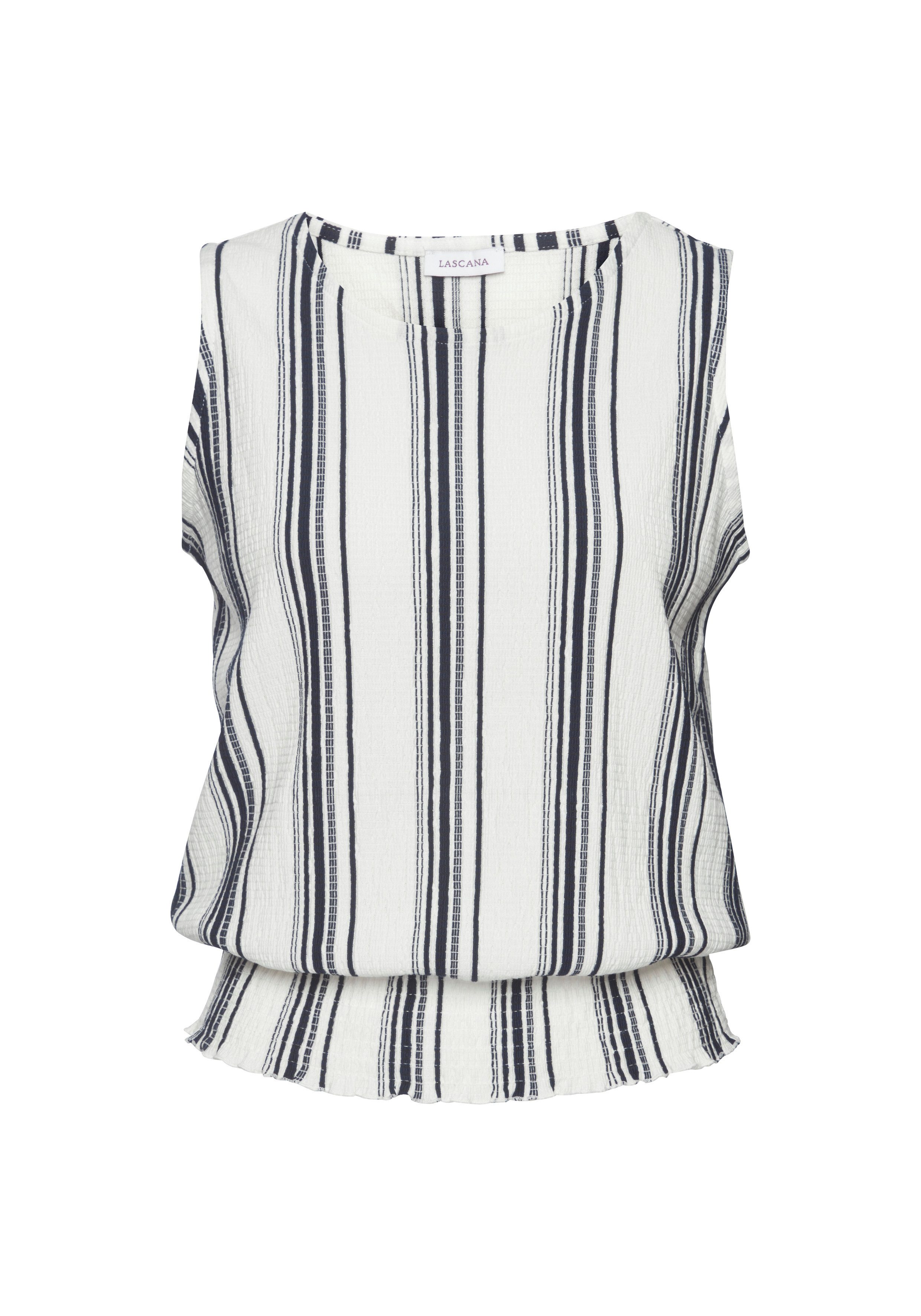 LASCANA Tanktop aus strukturierter Ware, sommerliches Top mit Streifen. € 26,99