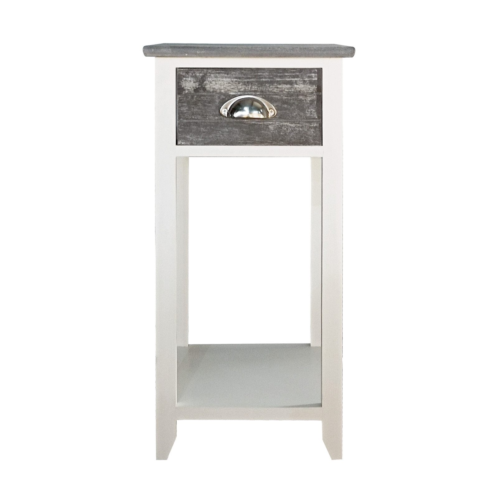 HTI-Living Beistelltisch Beistelltisch Mia Landhaus Weiß Grau (Stück, 1-St. günstig online kaufen