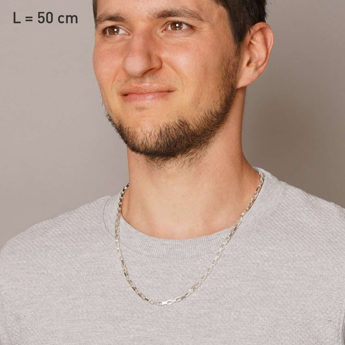 trendor Kette ohne Anhänger 15630, für Herren 925 Silber Venezia 3,9 mm