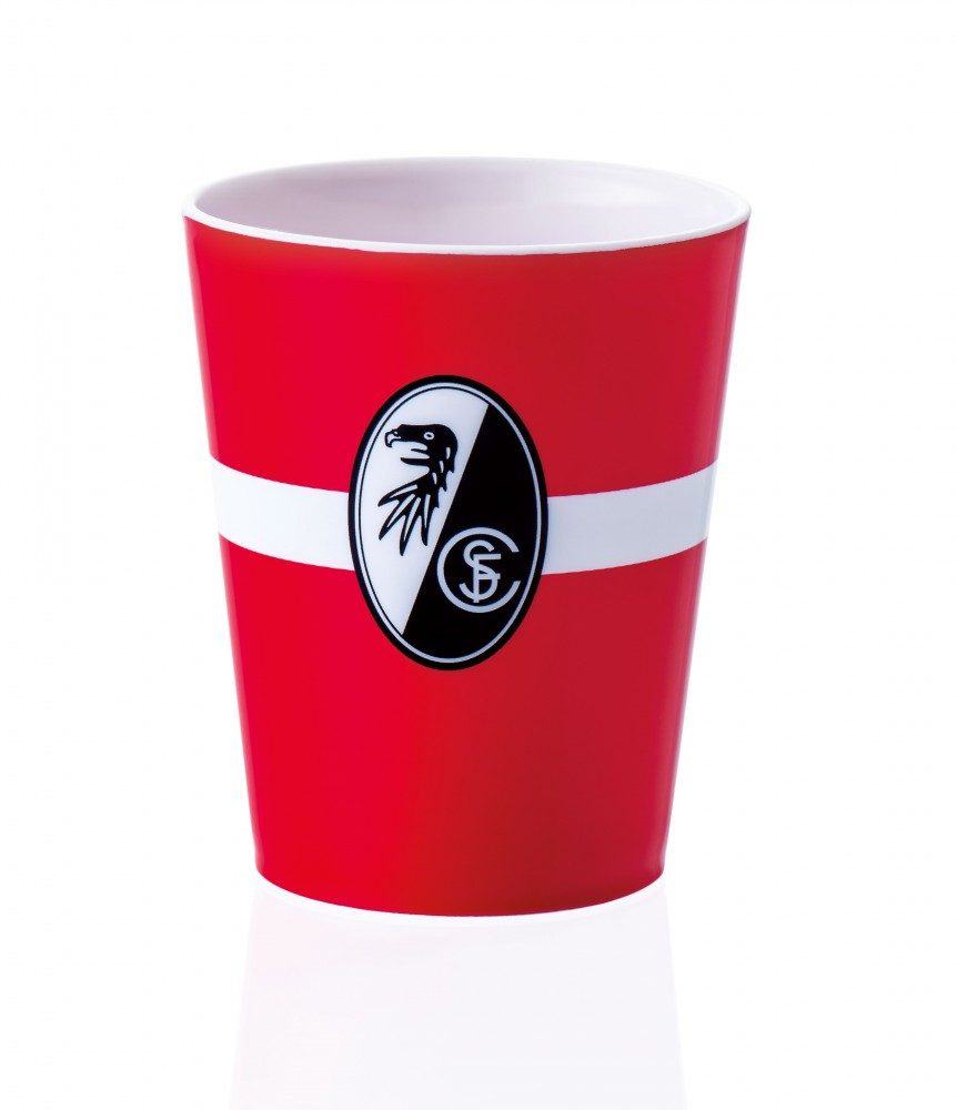 SC Freiburg Zahnbürste SC Freiburg Zahnputzbecher "Streifen"