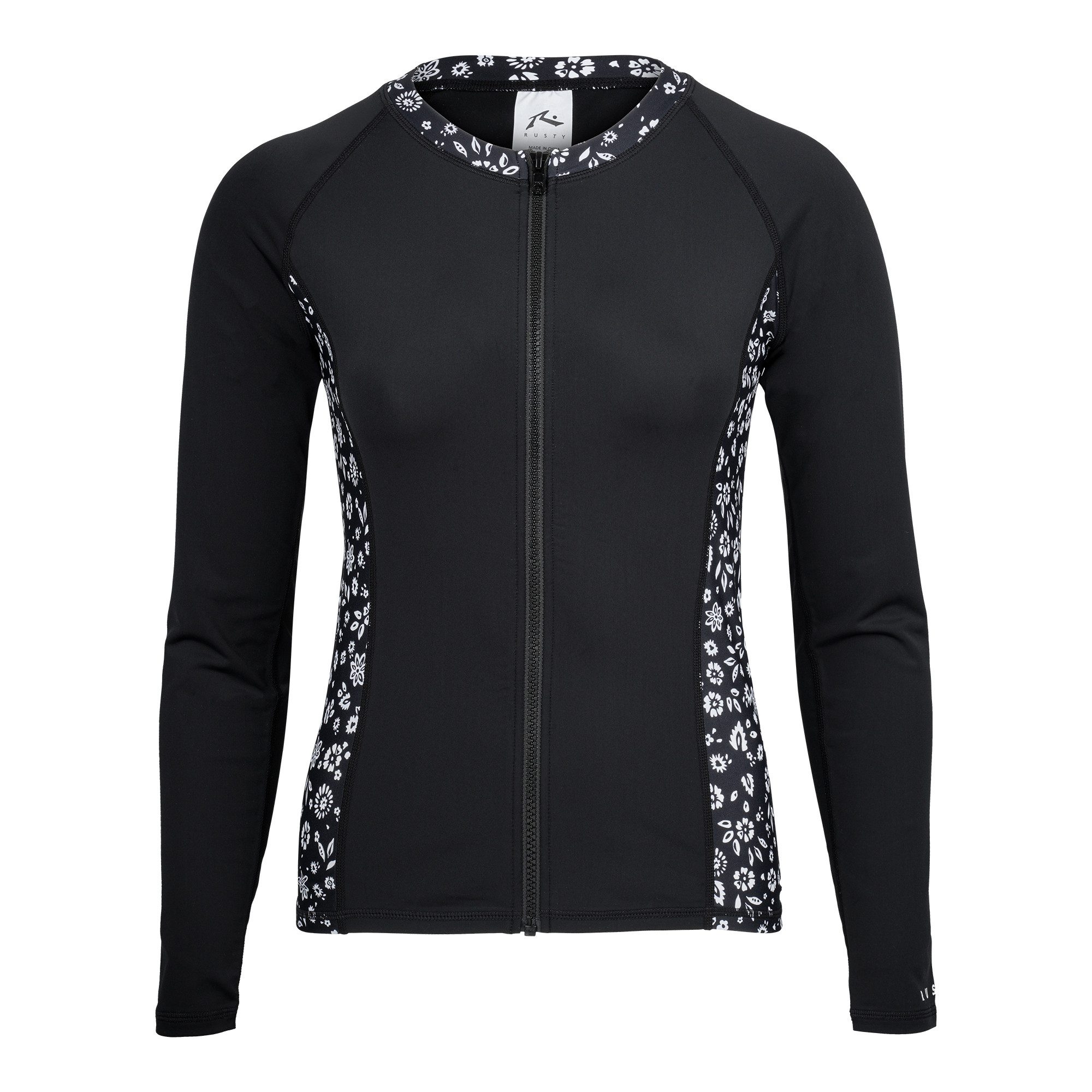 Rusty Rash Guard PINA COLADA FULL ZIP LONG SLEEVE RASHIE günstig online kaufen