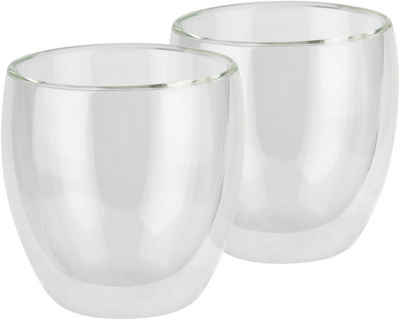 APS Teeglas TWINZ, Borosilikatglas, Ø 8,5 cm, H: 8,5 cm, 230 ml, 2-teilig