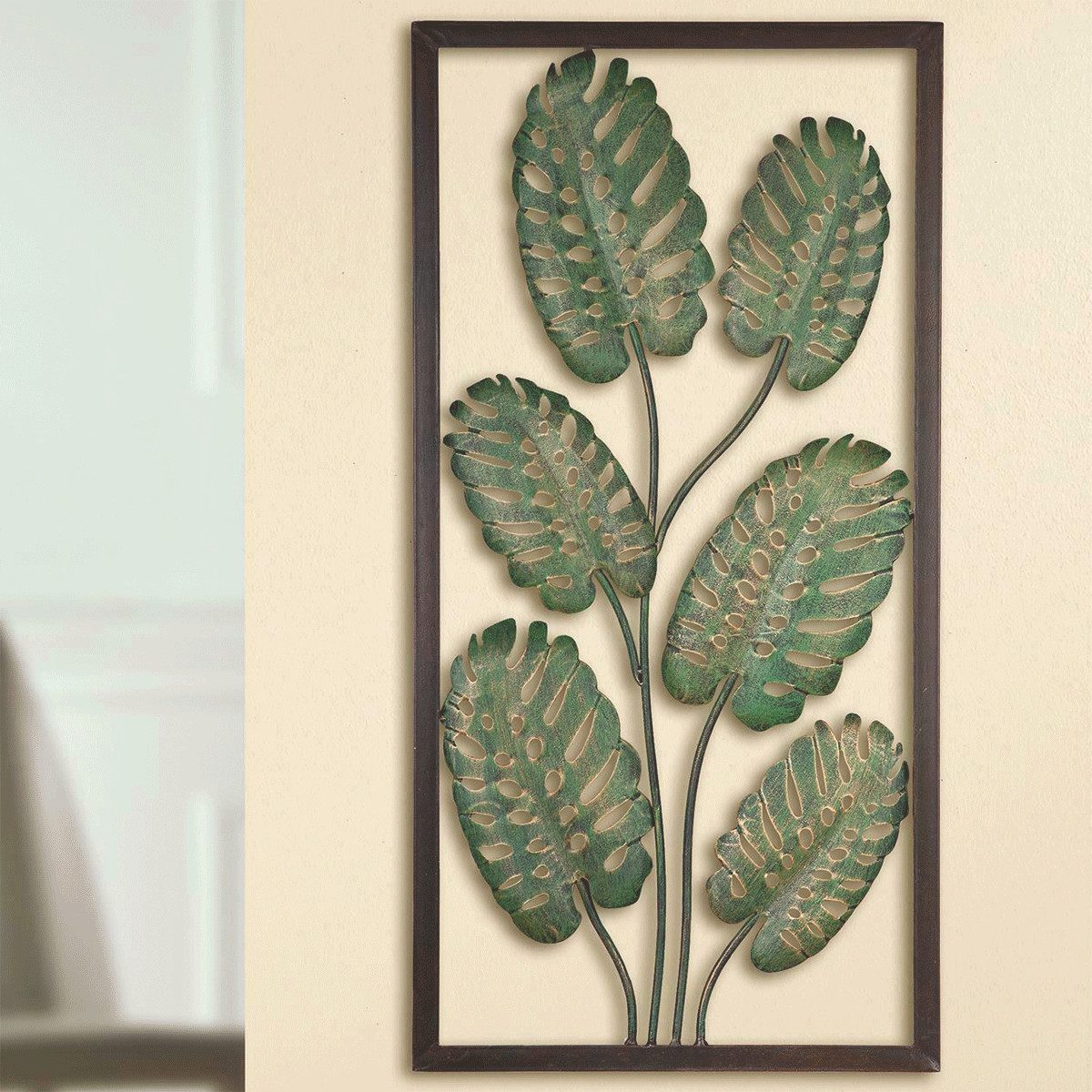 Wandbild Wandrelief Monstera