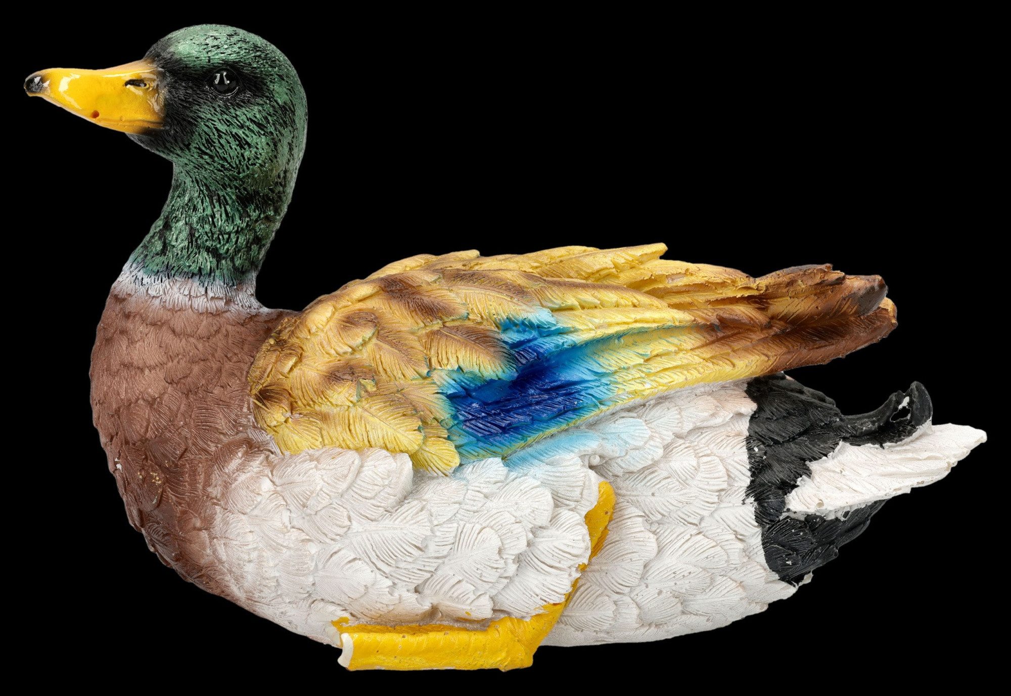 Figuren Shop GmbH Fantasy-Figur Deko Enten 2er Set – handbemalte Figuren Frühling Garten 9cm Tierfigur