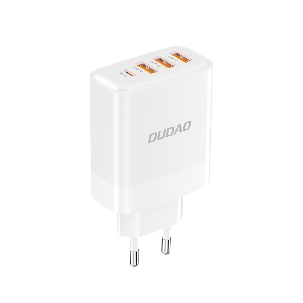 Dudao Dudao A5HEU Ladegerät 3x USB-A USB-C PD20W Weiß Smartphone-Ladegerät