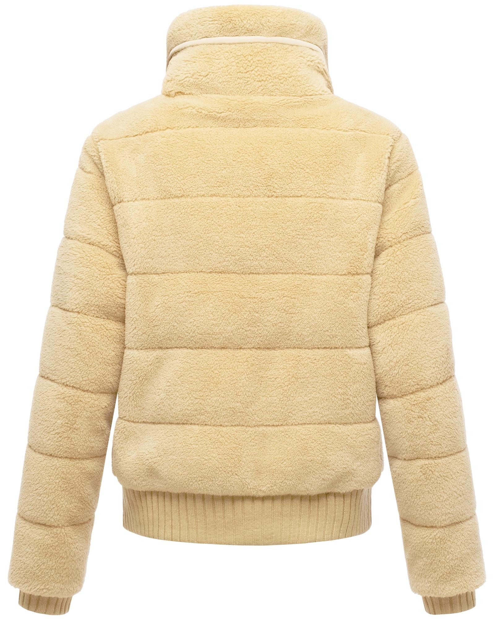 Navahoo Plüschjacke Schneepuder 14 warme Damen Teddyjacke für den Winter