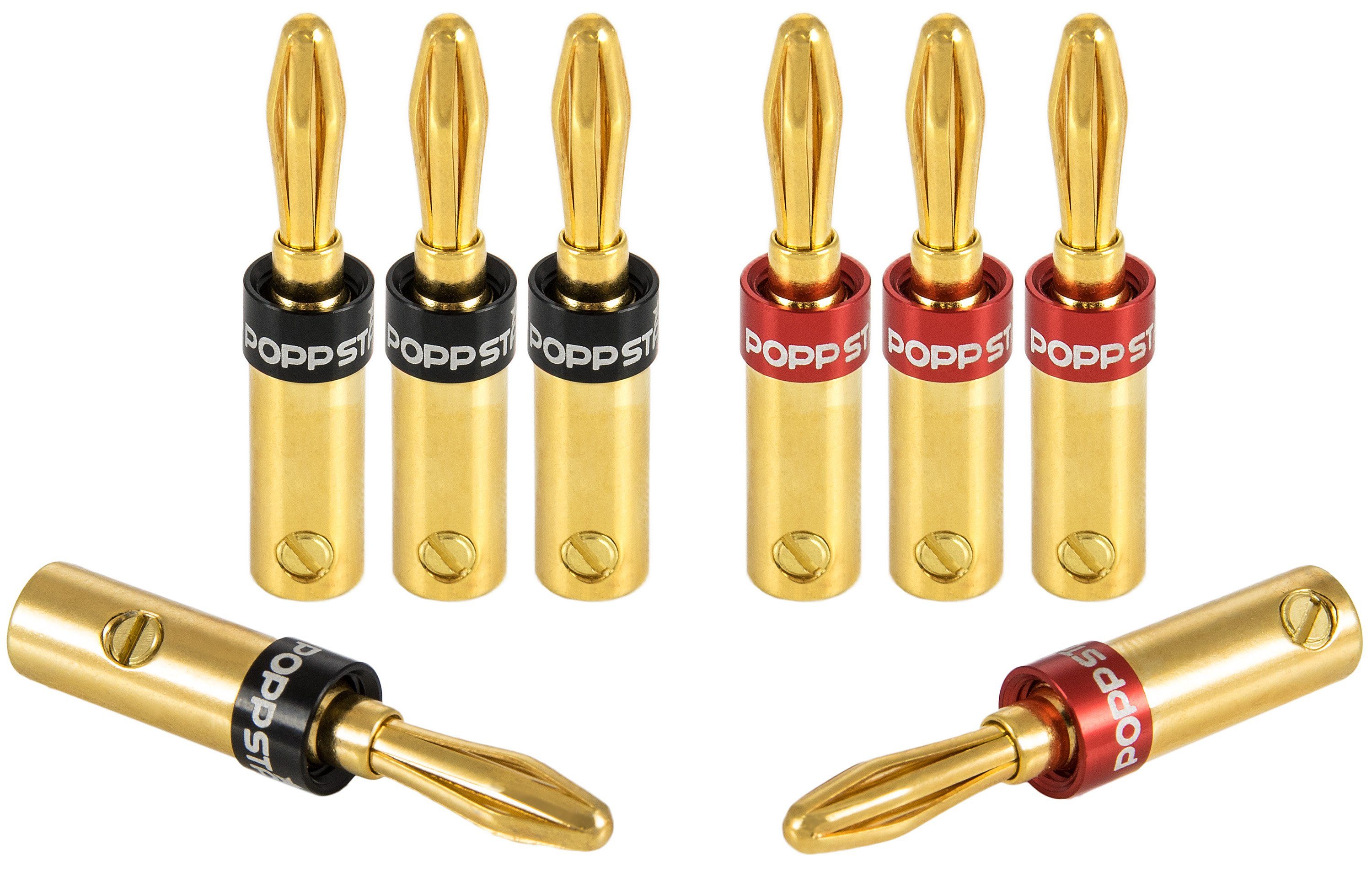 High End Bananenstecker für Lautsprecher-Kabel und AV Receiver Audio-Adapter