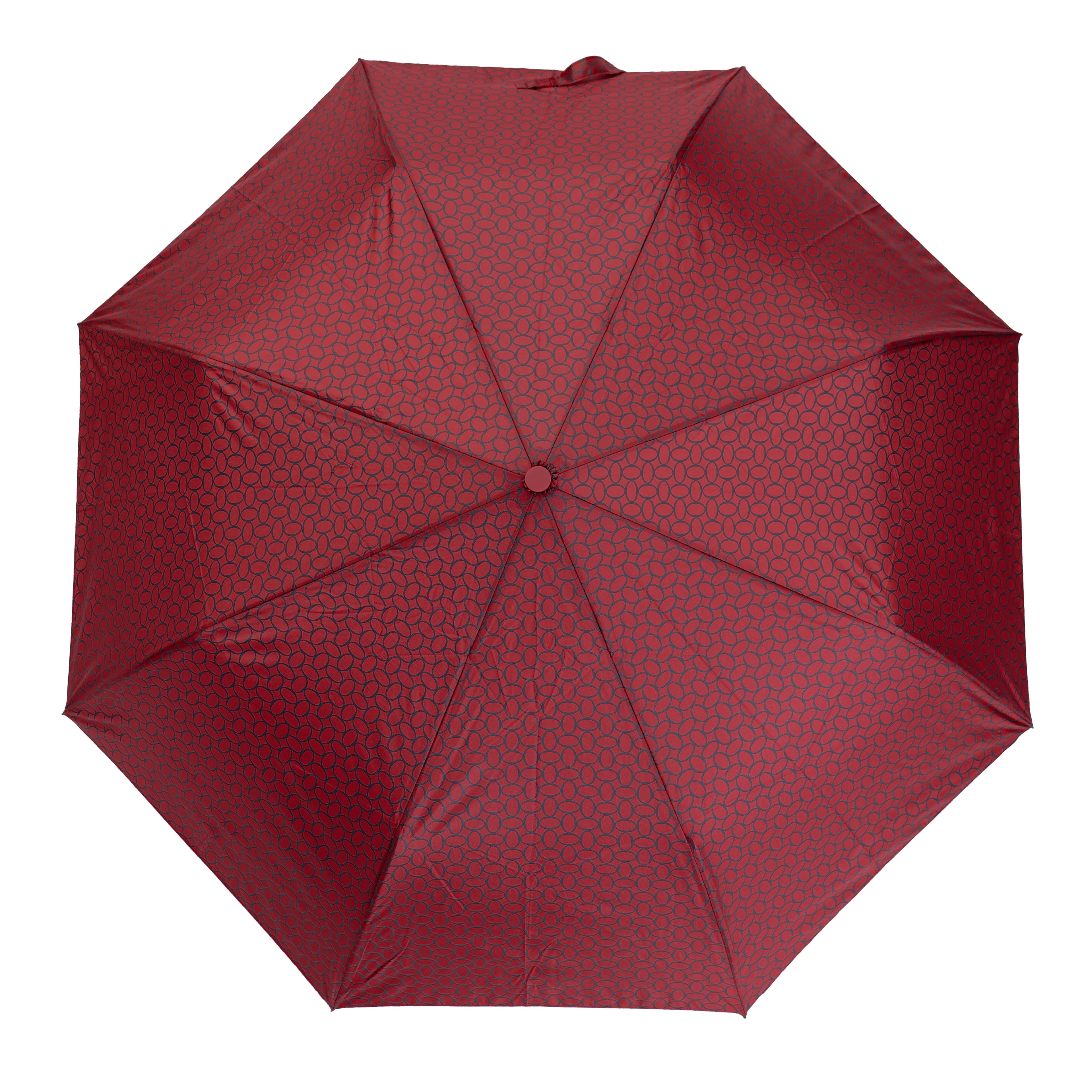 Susino Taschenregenschirm Teleskop Taschenschirm mit Schutzhülle, ⌀100 cm mit Muster