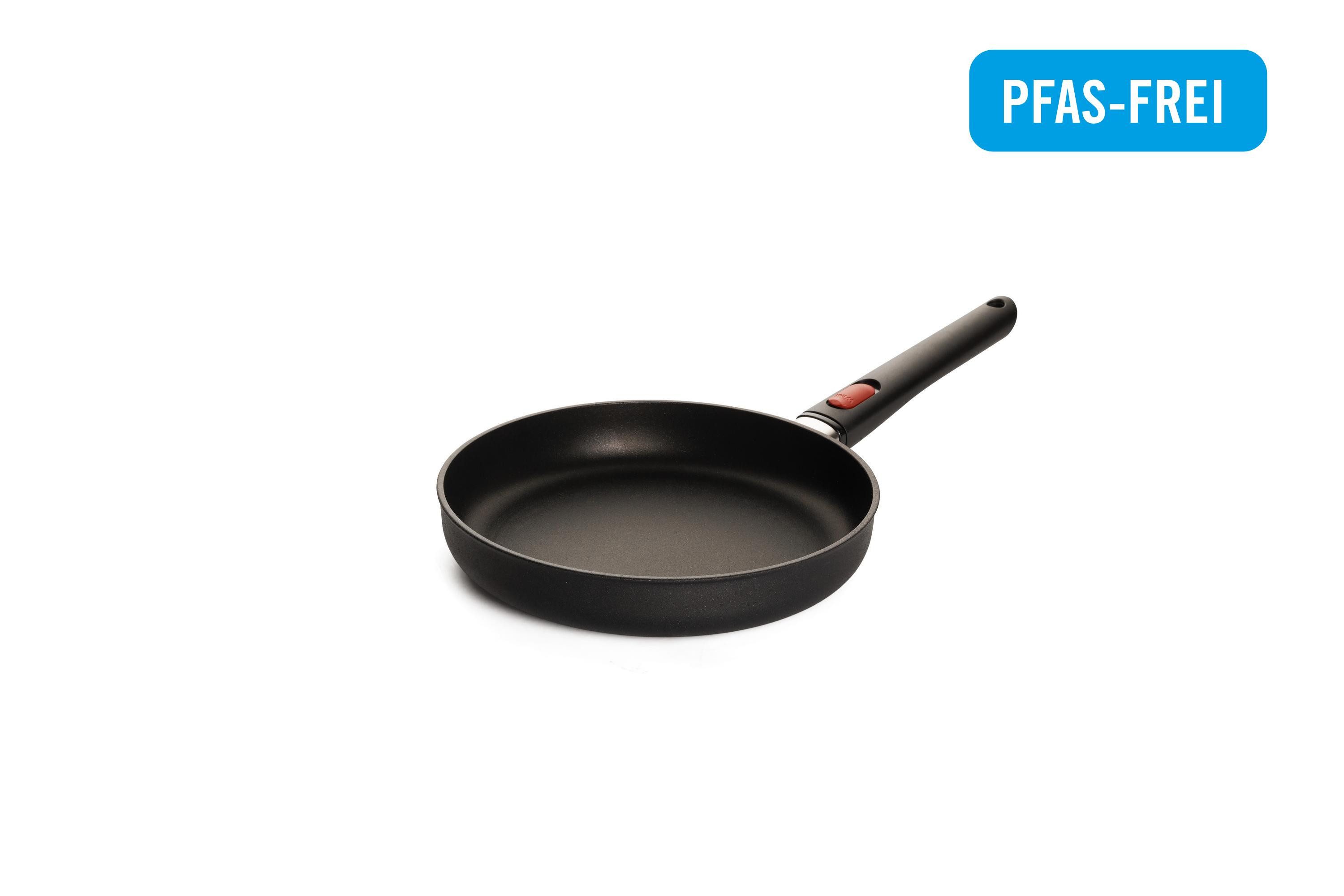 WOLL Bratpfanne Flachpfanne 24 cm Eco Lite QXR, (1-tlg), Aluminium, schwarz, spülmaschinenfest, backofengeeignet, Antihaft