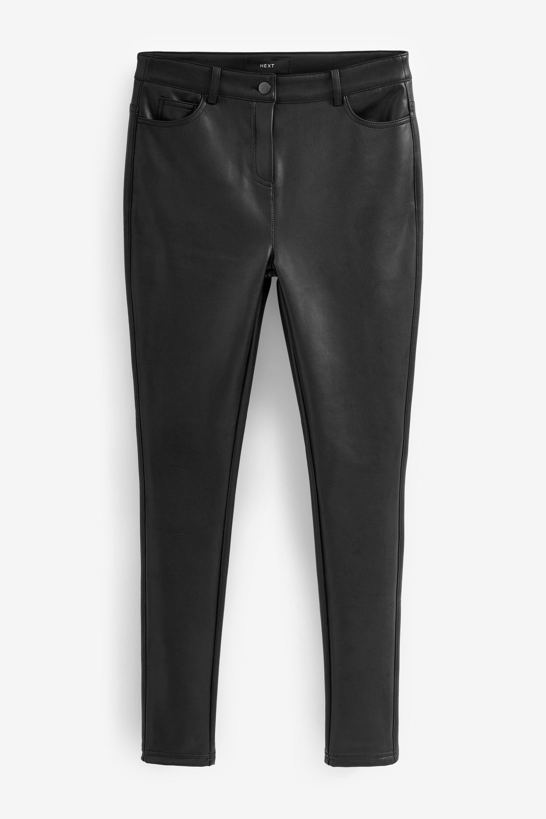 Next Lederimitathose Kunstleder Leggings aus Polyurethan KurzgroBe 1 tlg