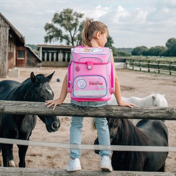 Scooli Schulranzen EasyFit (Set, 10-tlg.-tlg., inkl. Sporttasche und Roth Schultüte 85cm), BIBI UND TINA mit Pferde Amadeus und Sabrina