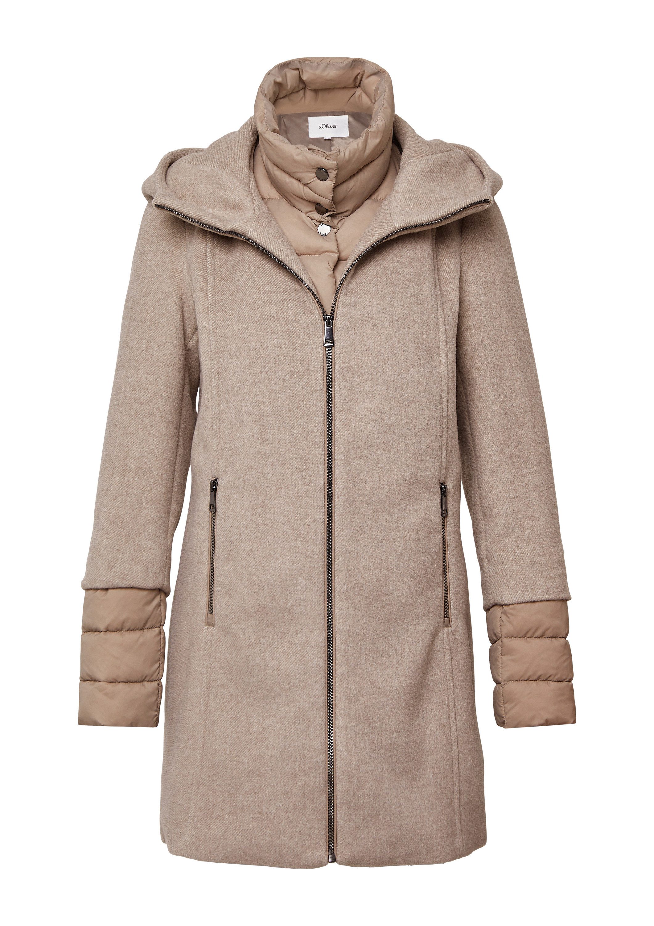 s.Oliver Funktionsmantel Outdoor-Mantel Slim-Fit-Mantel aus Webware mit her günstig online kaufen