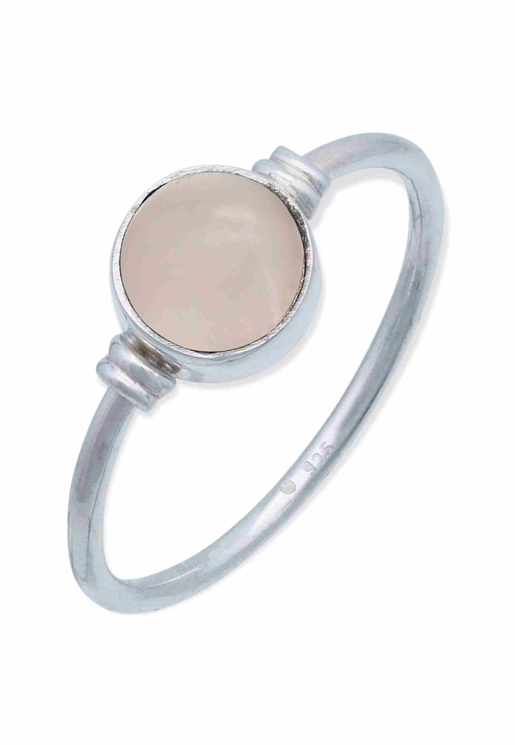 Silberring TOLU aus 925 Silber mit Rosenquarz